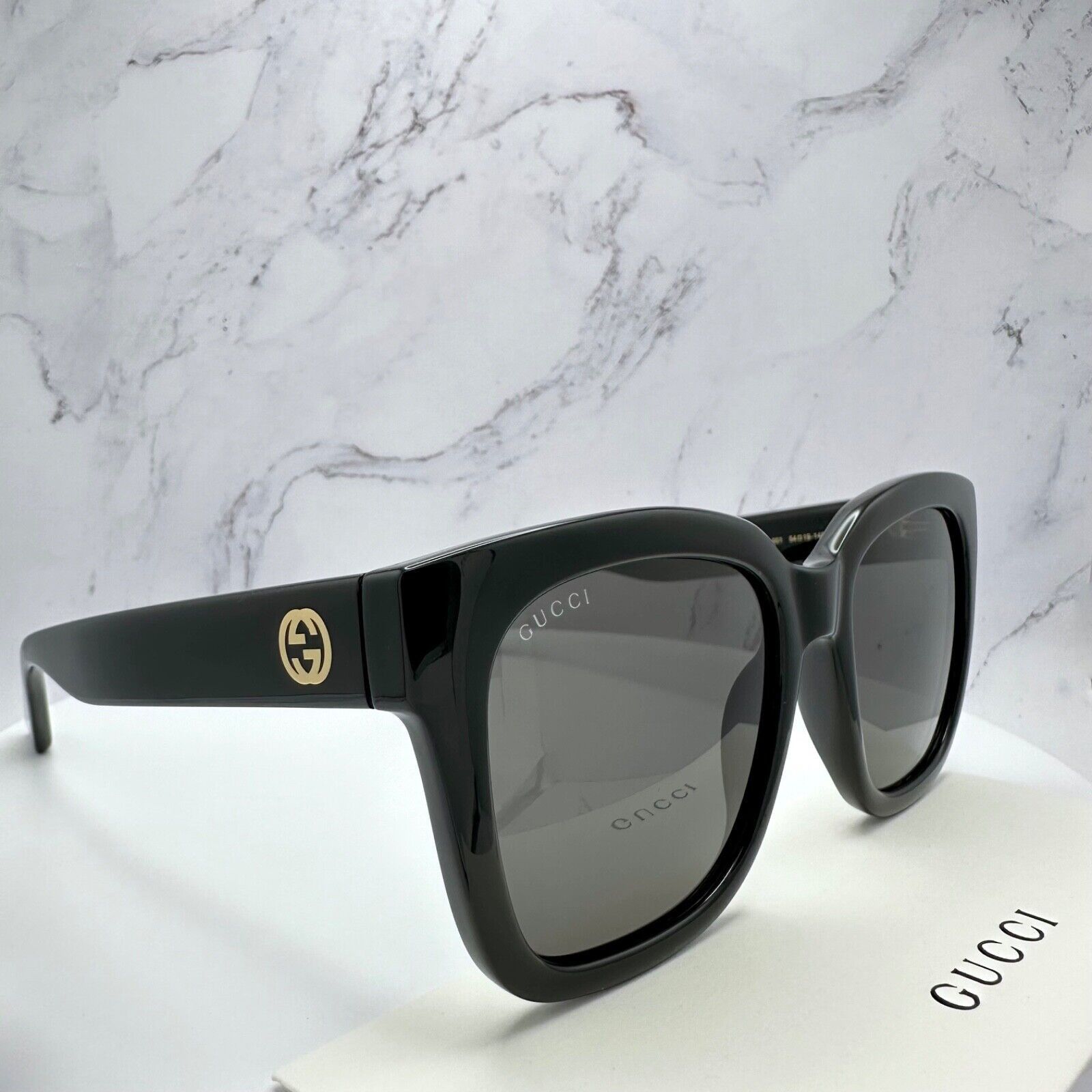 Gucci New Gucci Sunglasses Black Square Size ONE SIZE - 21 Thumbnail