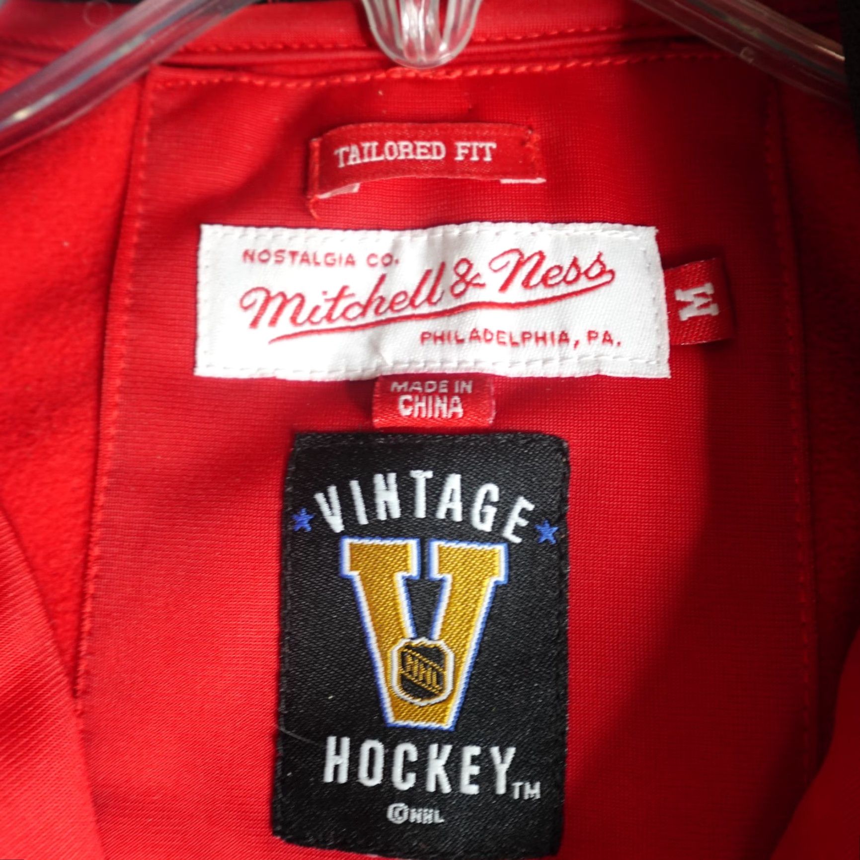 Mitchell & Ness Mitchell & Ness Red Wings Jacket Medium Detroit Tailored Warm Up Embroidered Size US M / EU 48-50 / 2 - 5 Thumbnail