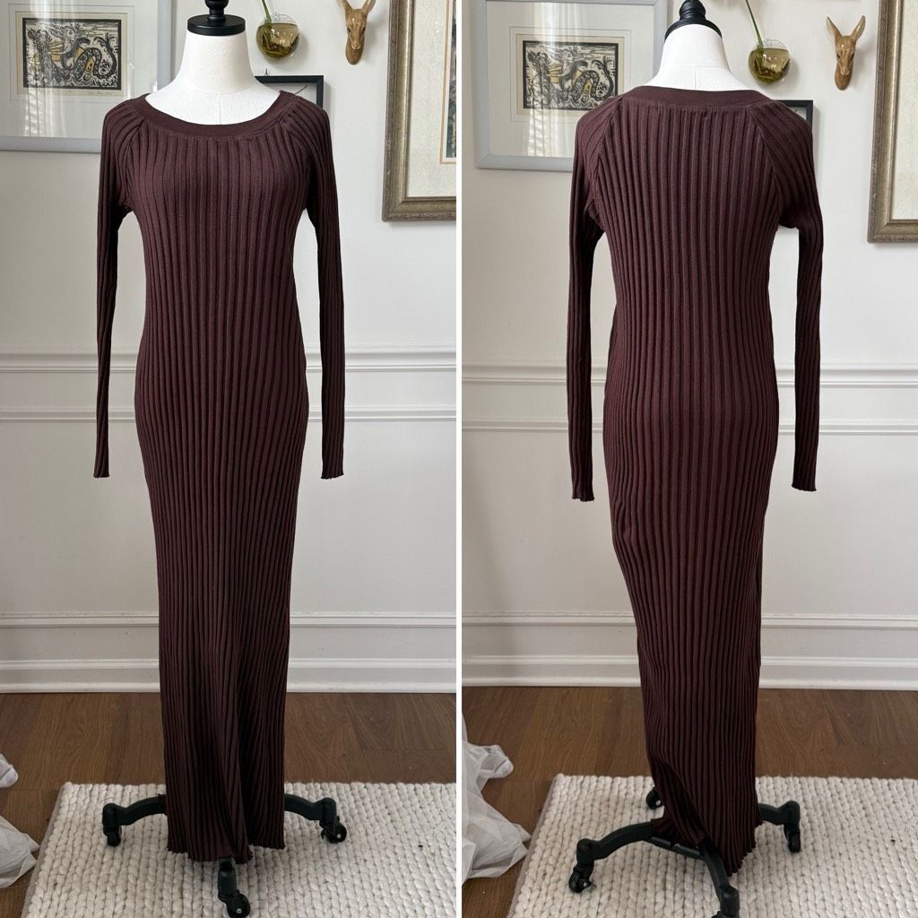 Free People Free People Beach Walk About Maxi Dress Dark Brown M Size M / US 6-8 / IT 42-44 - 2 Thumbnail