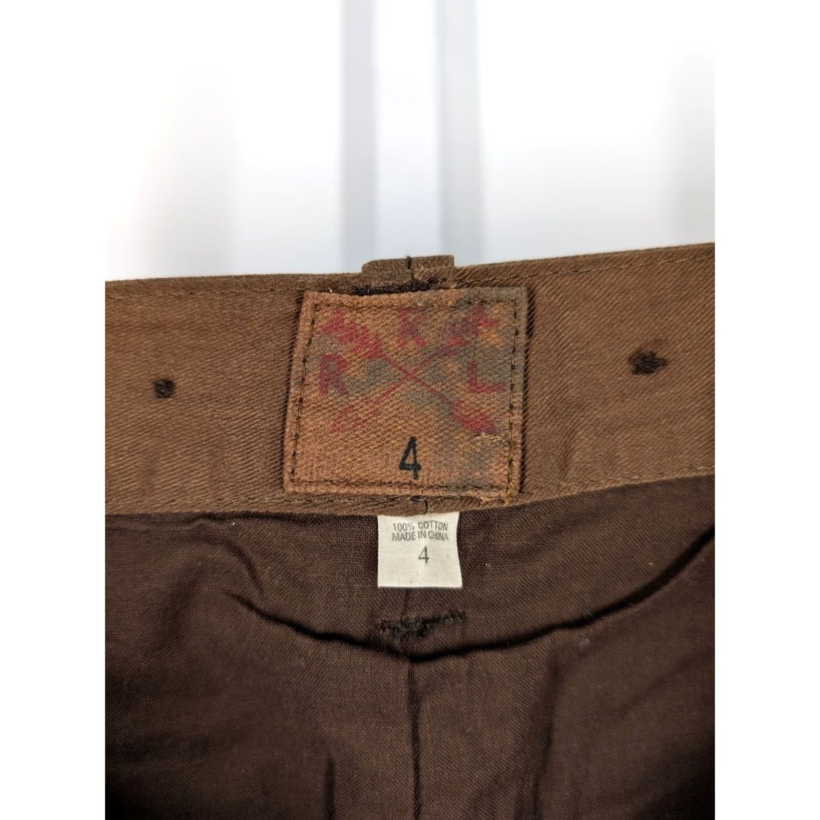 Vintage RRL Waxed Duck Canvas Military Cargo Skirt 30" Brown Women Short 4 Button Cargo Skirt Mens? Size 27" / US 4 / IT 40 - 5 Thumbnail