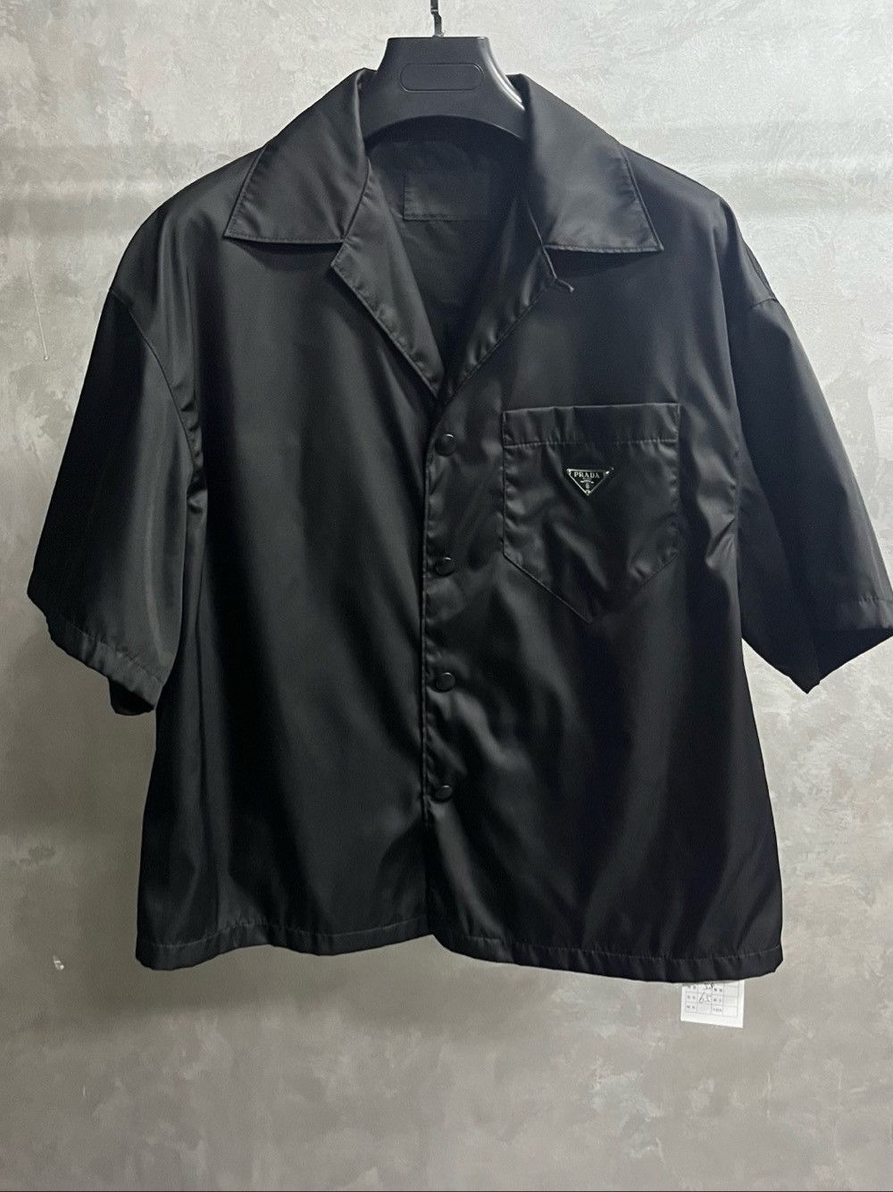 Prada Prada Re-Nylon Logo Button Up Shirt Size M Size US M / EU 48-50 / 2 - 1 Thumbnail