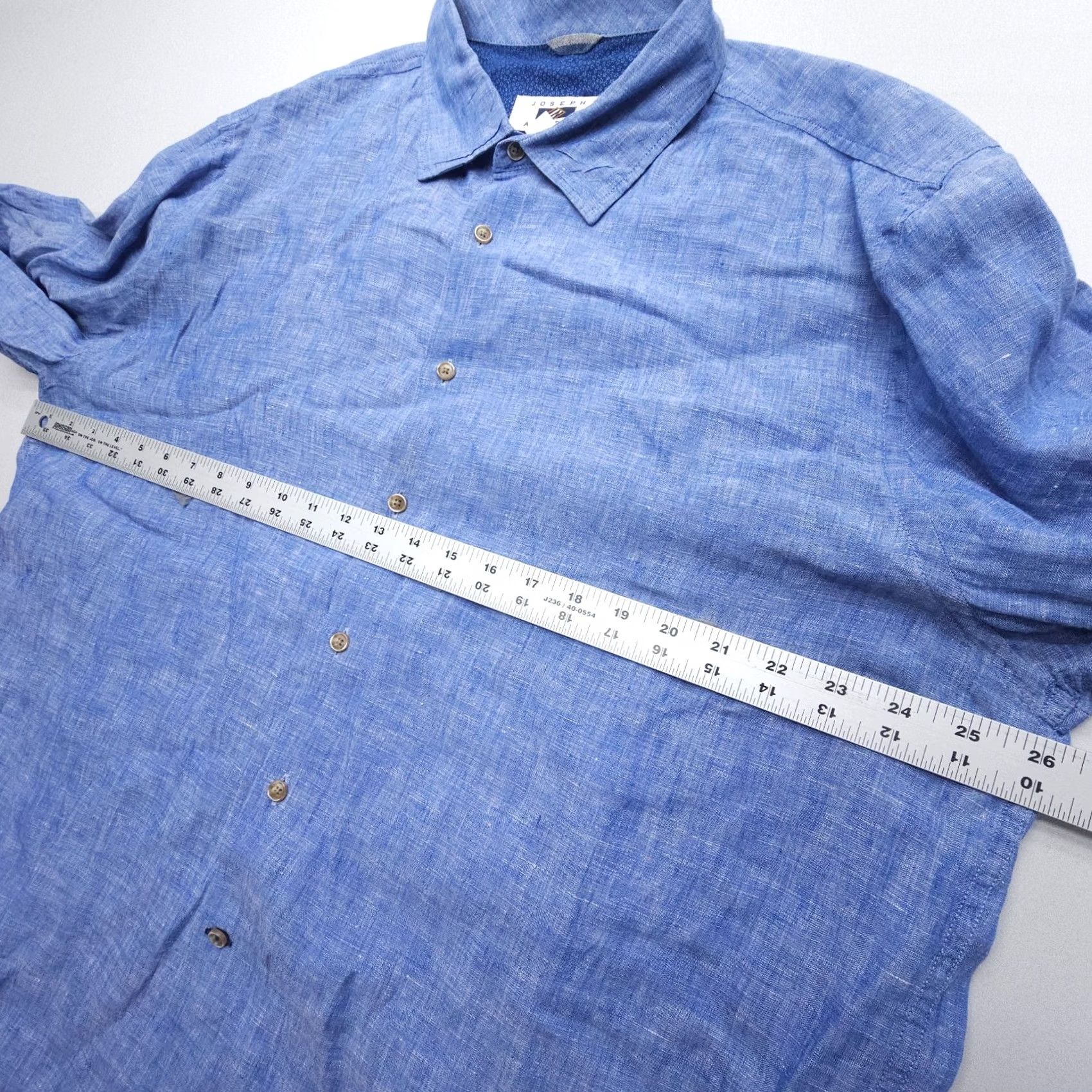 Joseph Abboud Joseph Abboud Button Shirt Mens 2XL Blue Linen Coastal Preppy Size US XXL / EU 58 / 5 - 7 Thumbnail