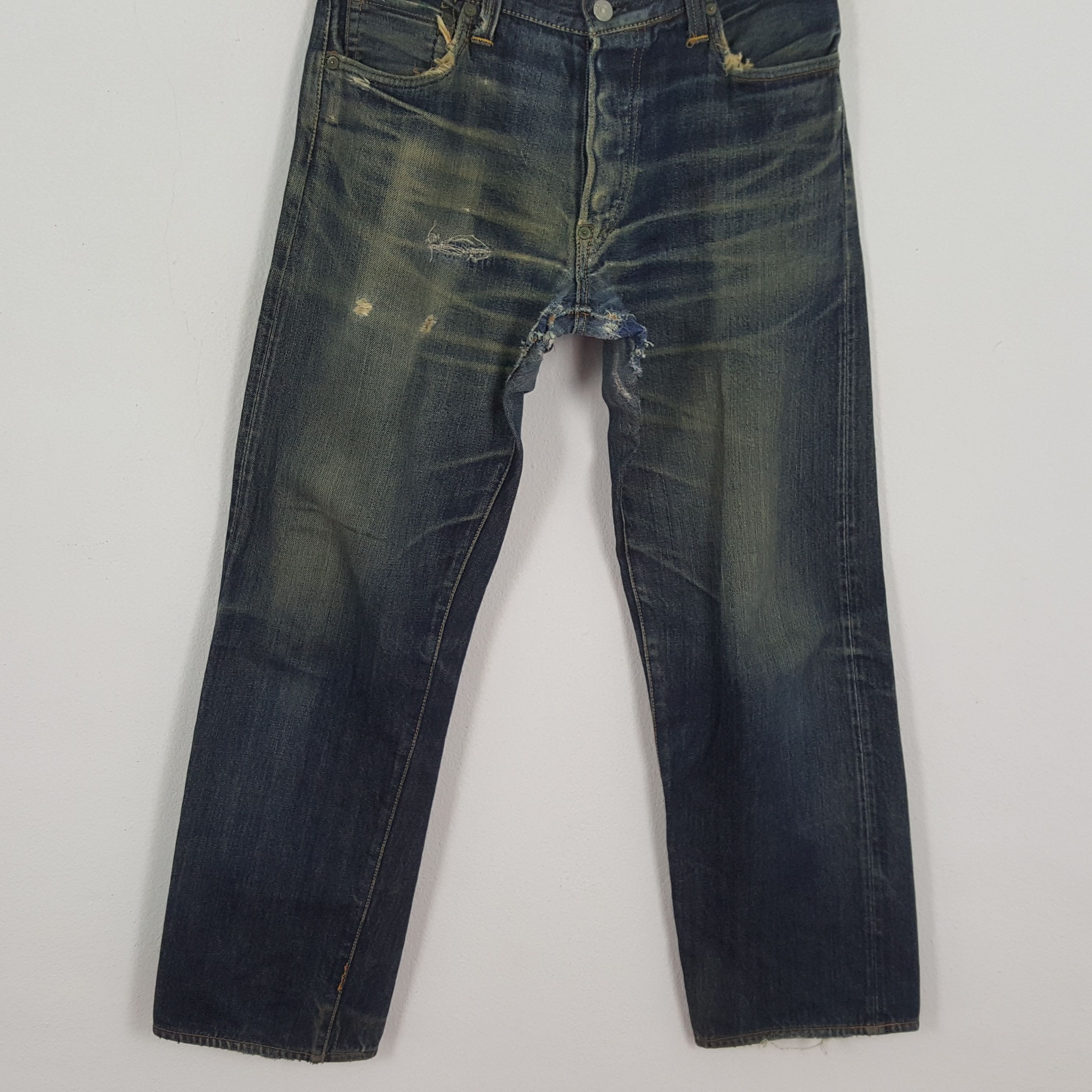 Vintage EVISU Japanese Brand Streetwear Custom Daicock Jeans Size US 29 - 6 Thumbnail