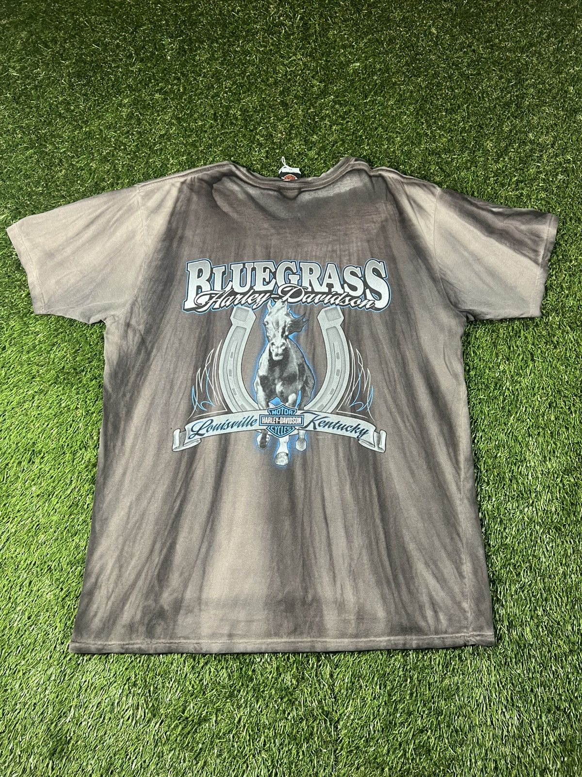 Harley Davidson Vintage Y2k Harley Davidson Clown Biker Horror Faded Tee Size US XL / EU 56 / 4 - 2 Thumbnail