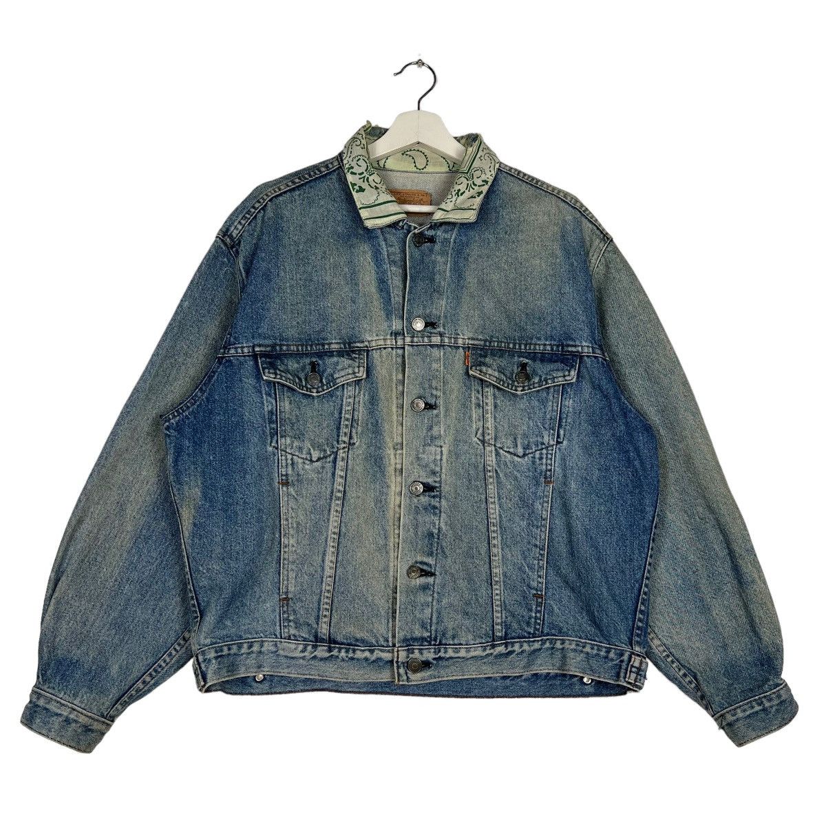 Levi's × Levi's Vintage Clothing 🔥 VINTAGE LEVIS PAISLEY COLAR DENIM TRUCKER JACKET Size US M / EU 48-50 / 2 - 2 Thumbnail