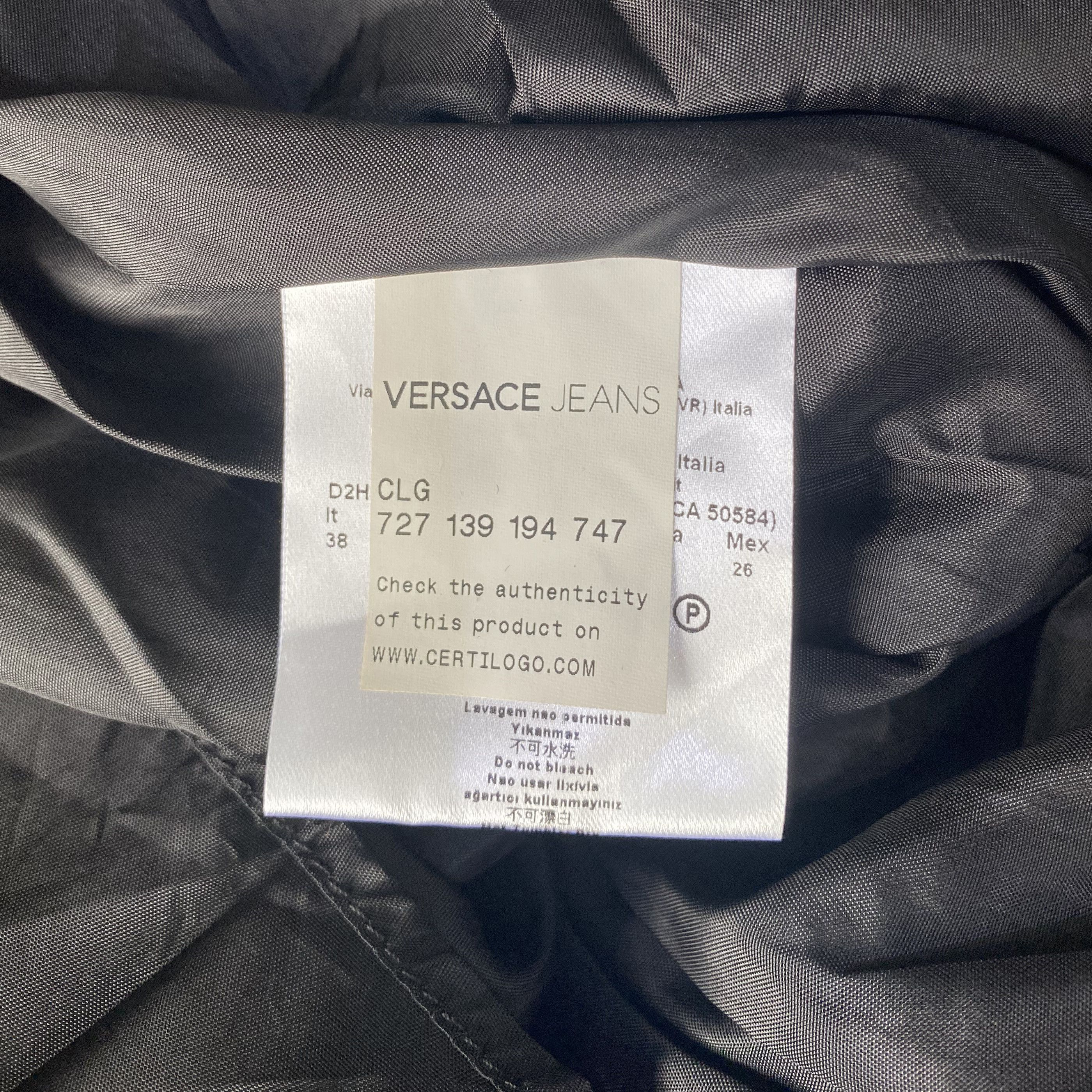 Versus Versace Black Chain Stud Accents Sheath Dress Size XS / US 0-2 / IT 36-38 - 10 Thumbnail