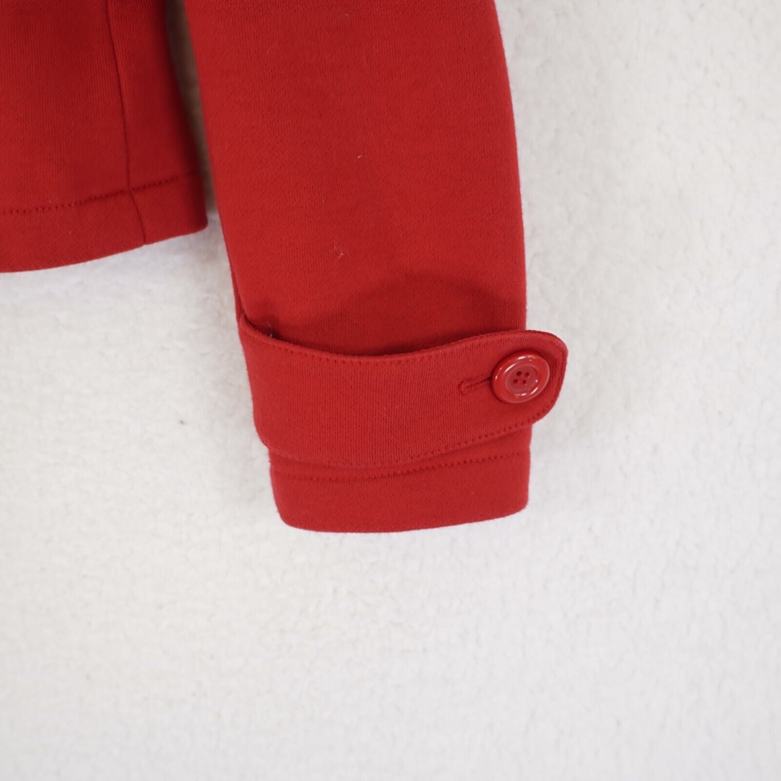 Forever 21 Forever 21 Small Red Double Breasted Cotton Polyester Blazer Size S / US 4 / IT 40 - 3 Thumbnail