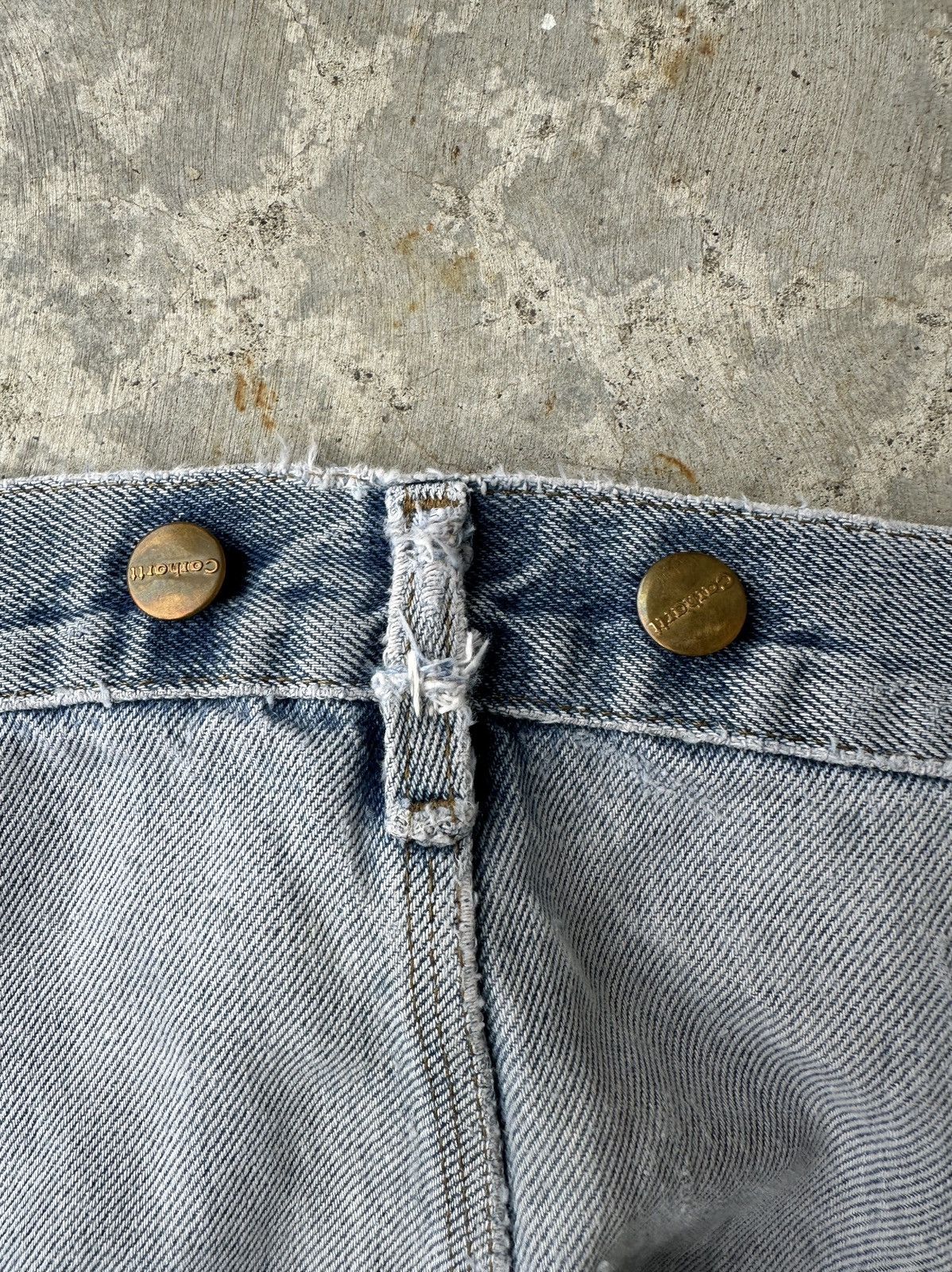 Carhartt Trashed Stonewash Doubleknee Dungaree Carpenter work pant Size US 42 / EU 58 - 9 Thumbnail