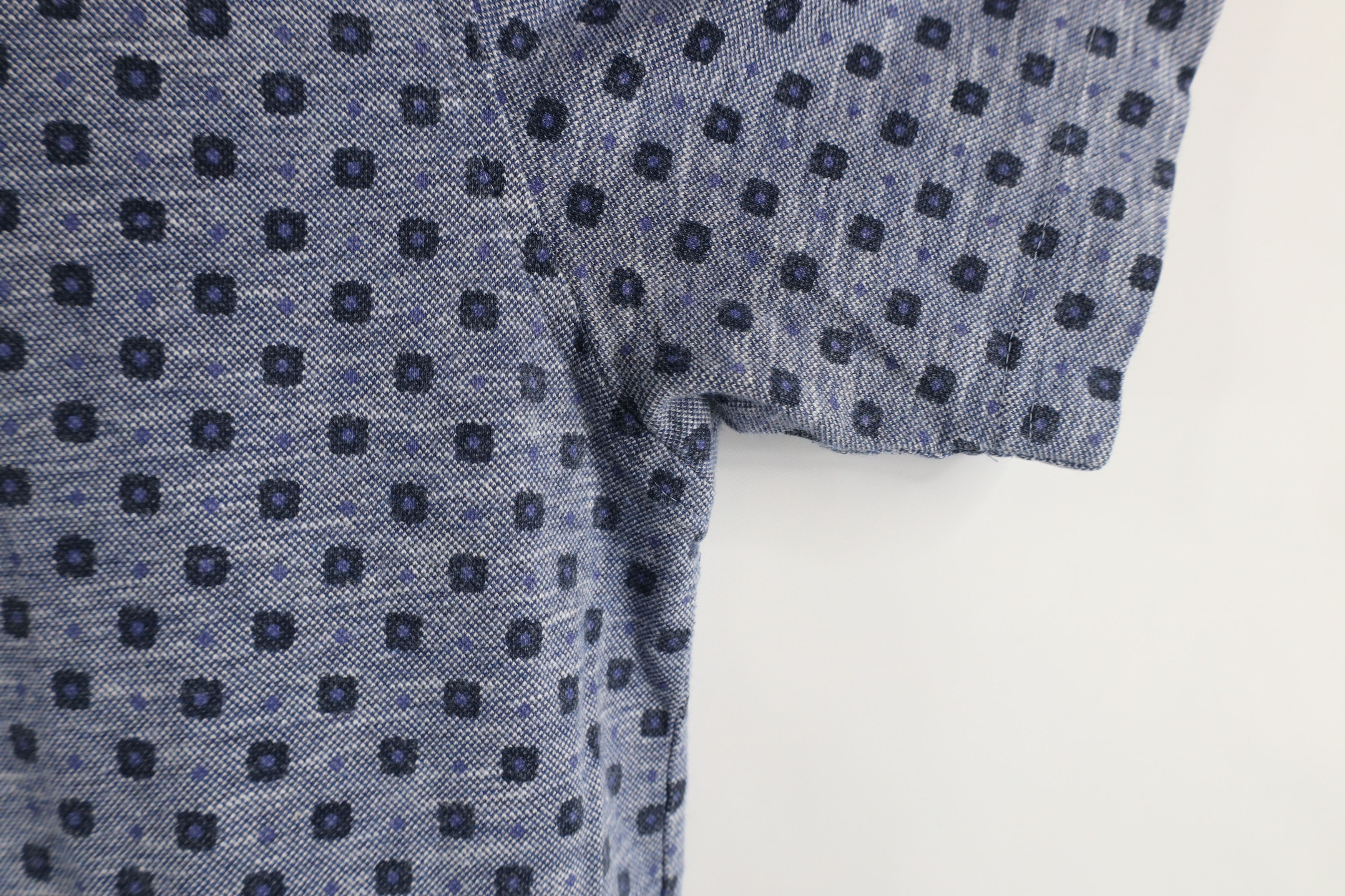 Brooks Brothers × Vintage Brooks Brothers Linen Blend Geometric Collared Polo Shirt Size US M / EU 48-50 / 2 - 5 Thumbnail