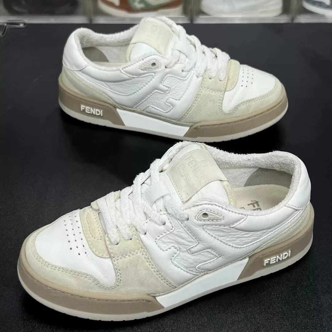 Fendi Fendi White Shoes Low Top High Top Size US 10 / EU 43 - 1 Thumbnail