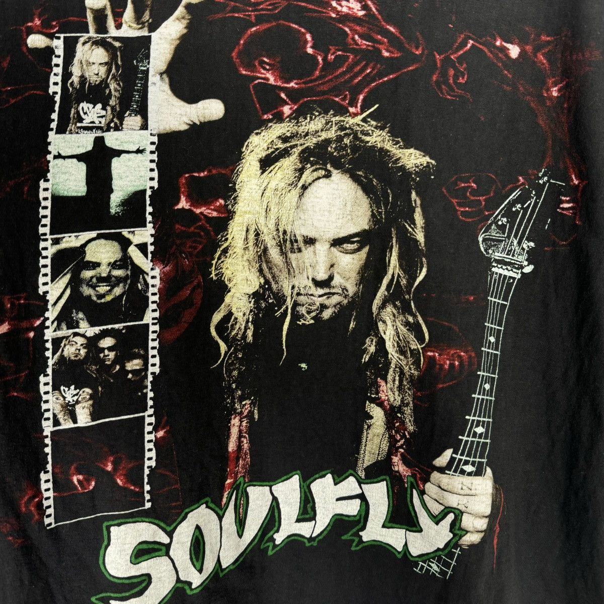 Band Tees Vintage 90s Soulfly Max Cavalera Euro Bootleg T Shirt Size US L / EU 52-54 / 3 - 4 Thumbnail
