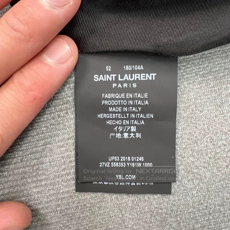 Saint Laurent Paris Saint Laurent Paris Rainbow Beaded Logo Baseball Jacket i Size US L / EU 52-54 / 3 - 8 Thumbnail