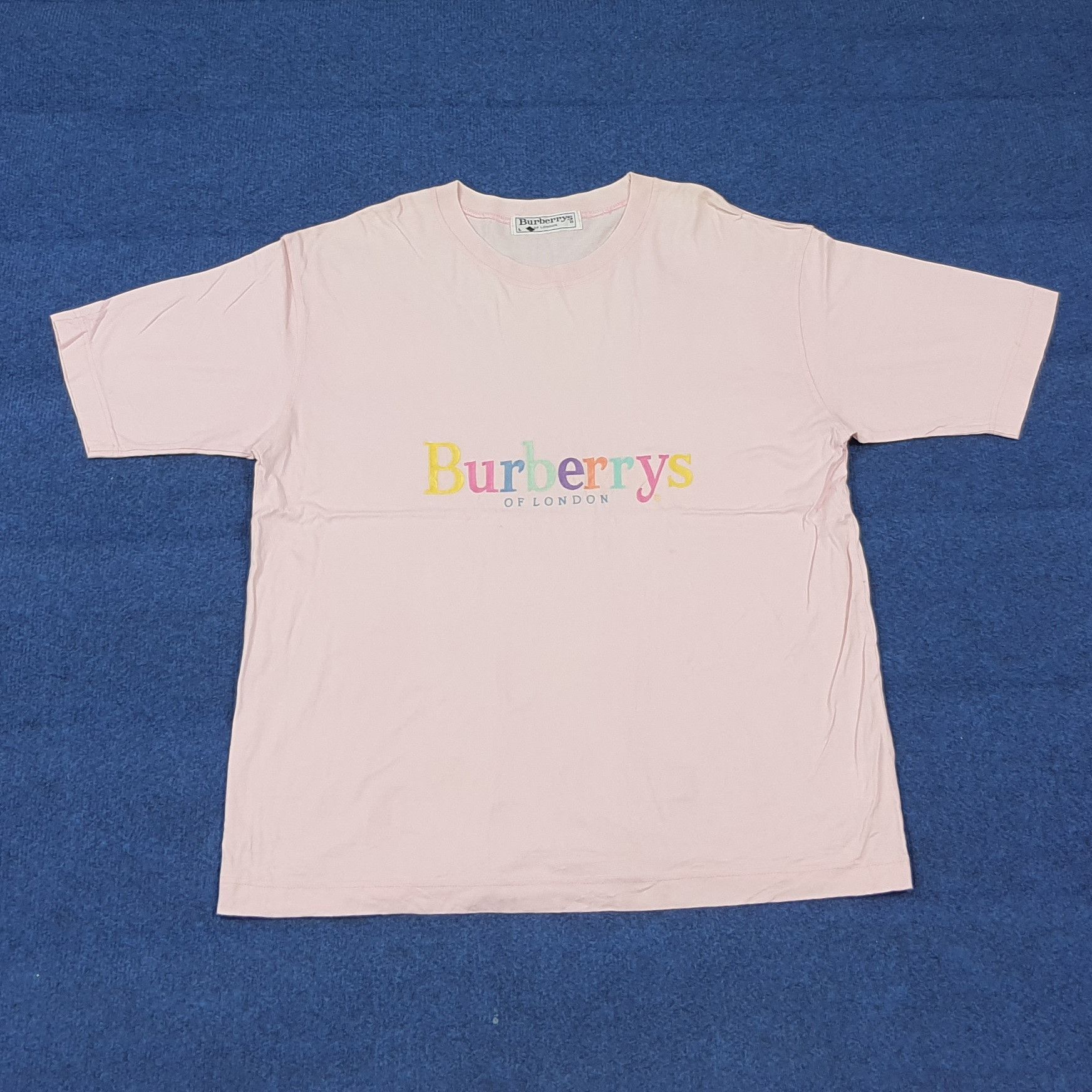 Burberry Vintage Burberry of London Spell Out Tshirt C285N63 Size US M / EU 48-50 / 2 - 1 Thumbnail