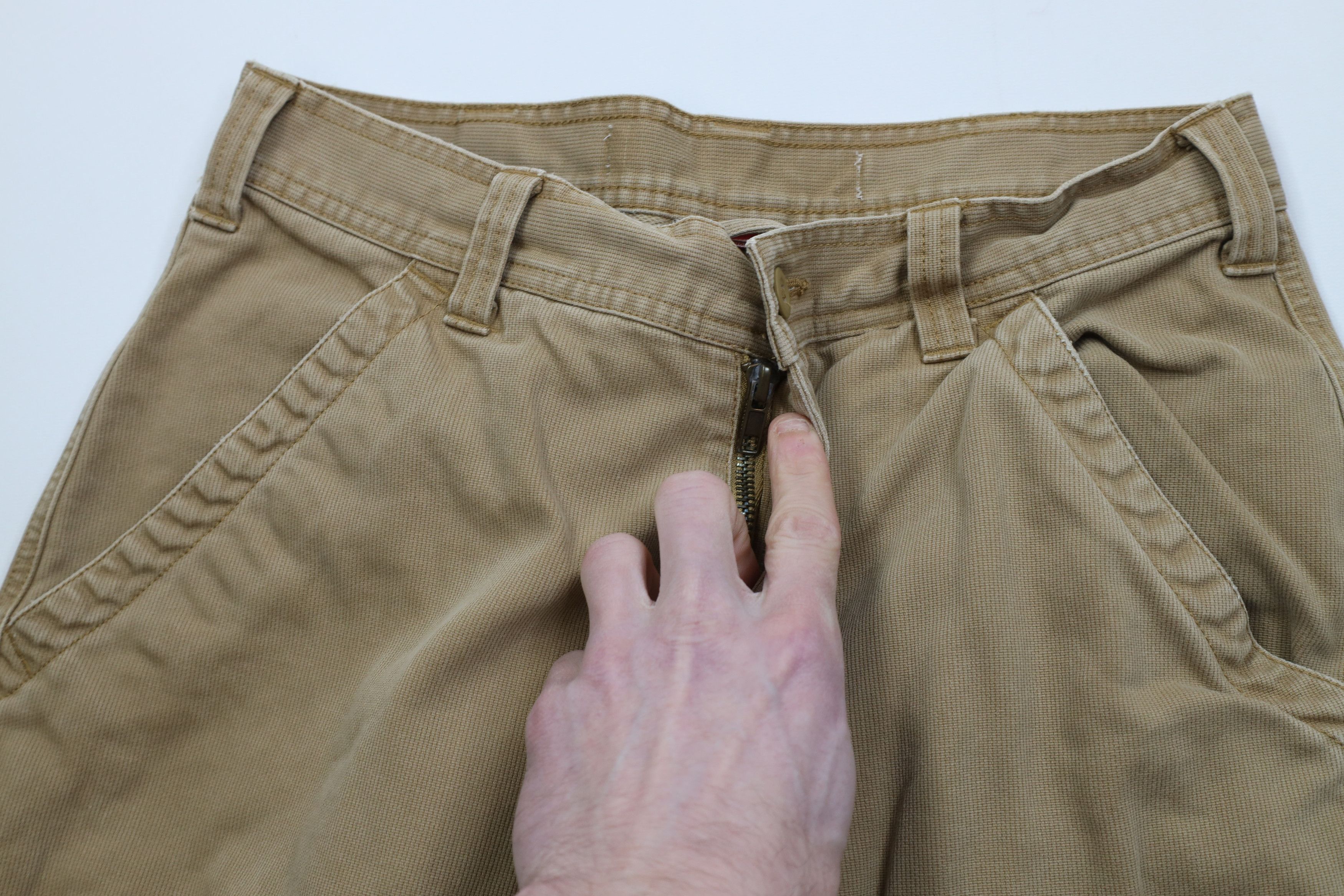 Vintage Vintage Y2K Streetwear Heavy Ribbed Whipcord Wide Leg Pants Size US 30 / EU 46 - 7 Thumbnail