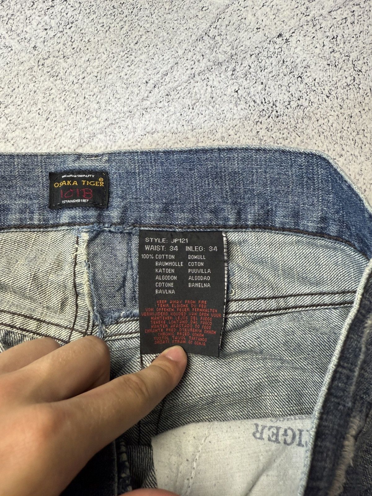 Other Rare Osaka Tiger jeans Japan Style Straight evisu style Size US 34 / EU 50 - 16 Thumbnail