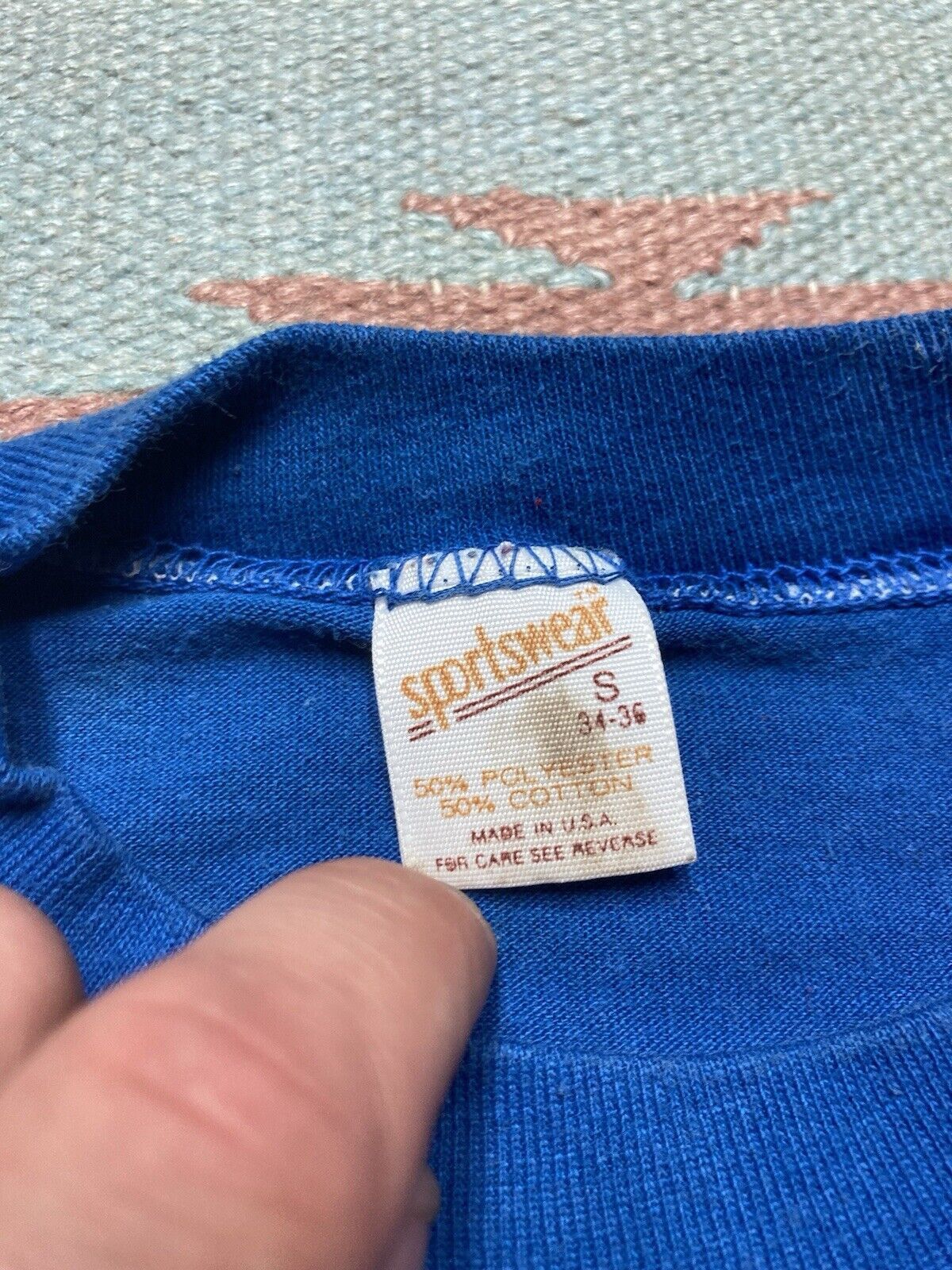 Vintage VTG 80s t shirt auto hardware credit Union thin distress S Size US S / EU 44-46 / 1 - 5 Thumbnail