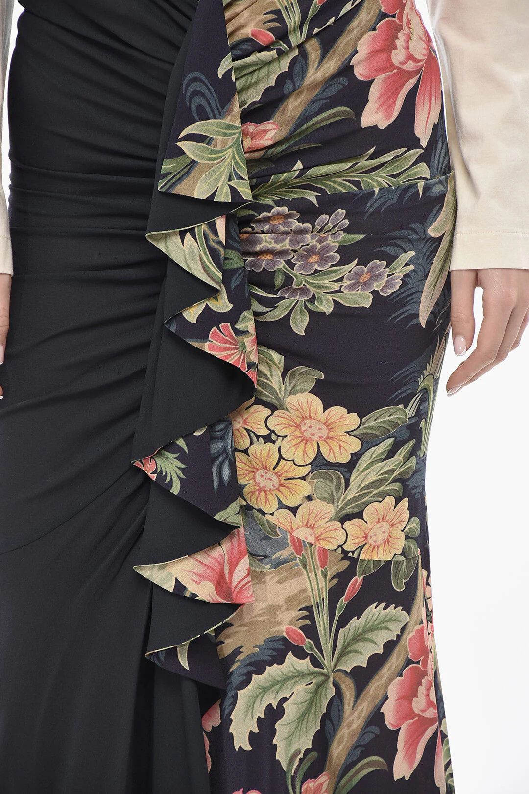 Etro og1mm0426 Two-Tone Maxi Skirt in Multicolor Size 27" / US 4 / IT 40 - 3 Thumbnail