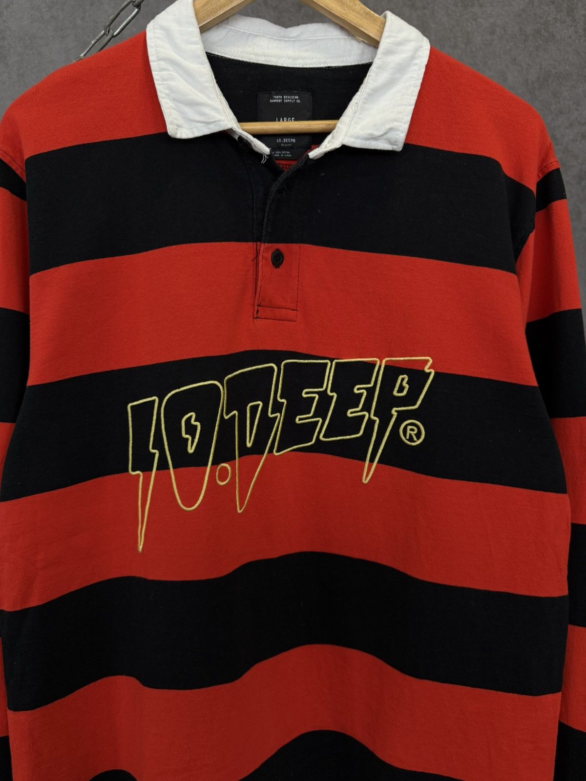 10 Deep 10 Deep designer striped center logo sweatshirt Size US L / EU 52-54 / 3 - 3 Thumbnail