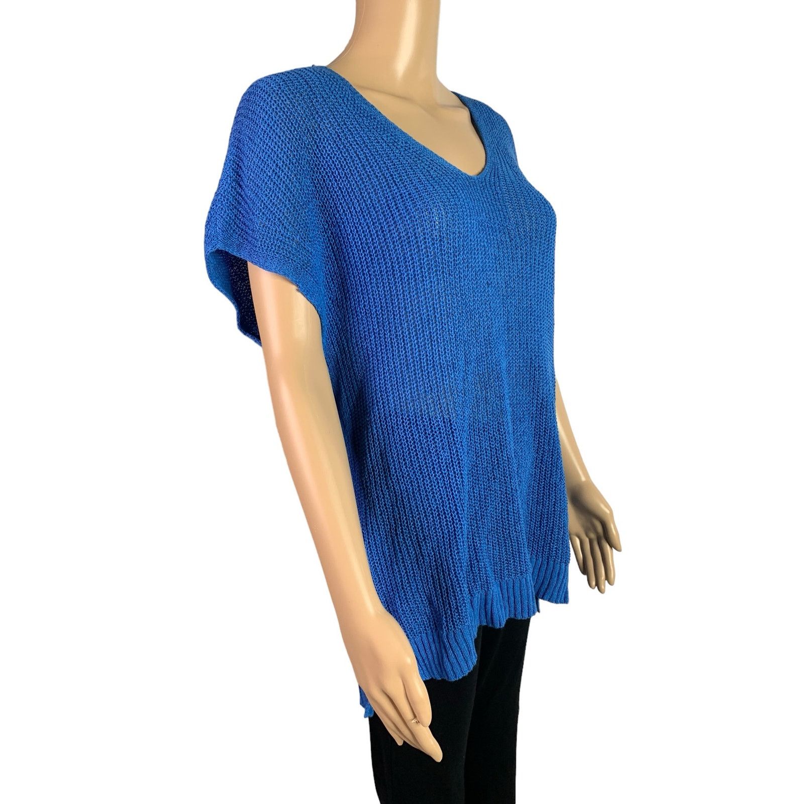 Tommy Bahama Tommy Bahama Women's Size Large Knit Sweater Top Linen Blend Size L / US 10 / IT 46 - 10 Thumbnail