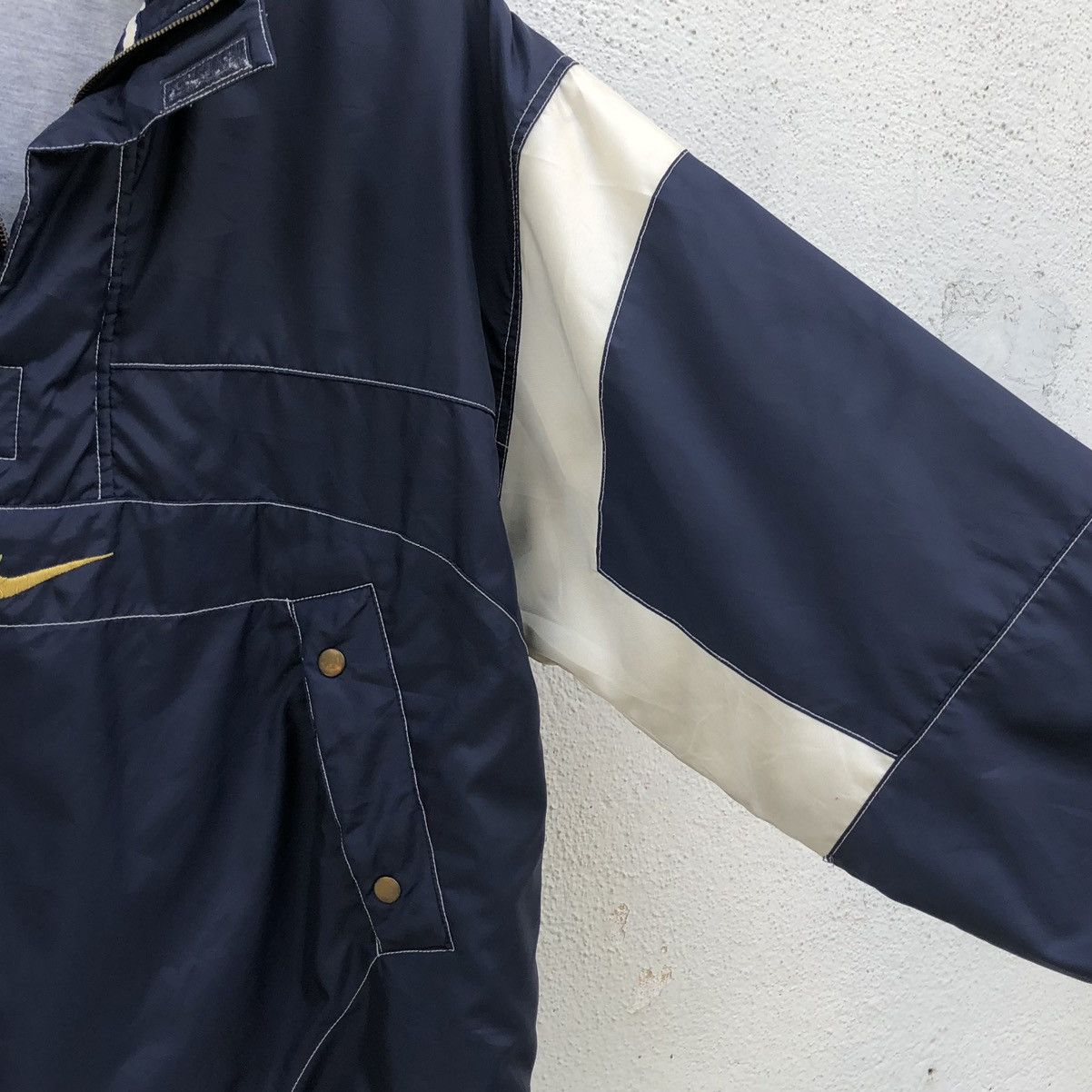 Nike Vintage Nike Nylon Pullover Anorak Half Zip Filled Jacket Size US L / EU 52-54 / 3 - 10 Thumbnail