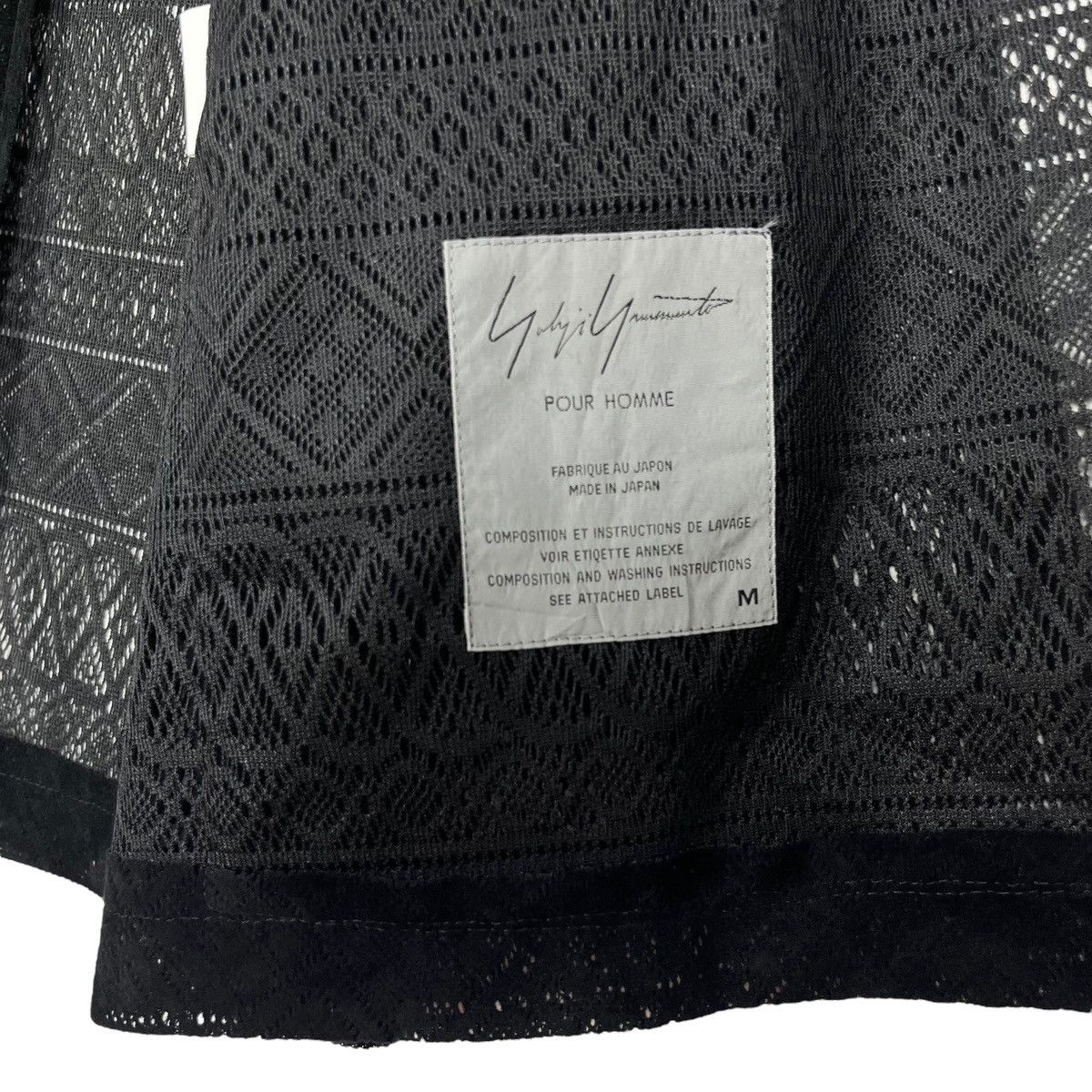 Designer × Yohji Yamamoto Yohji Yamamoto Pour Homme See Through Lace Jacket Size US M / EU 48-50 / 2 - 9 Thumbnail