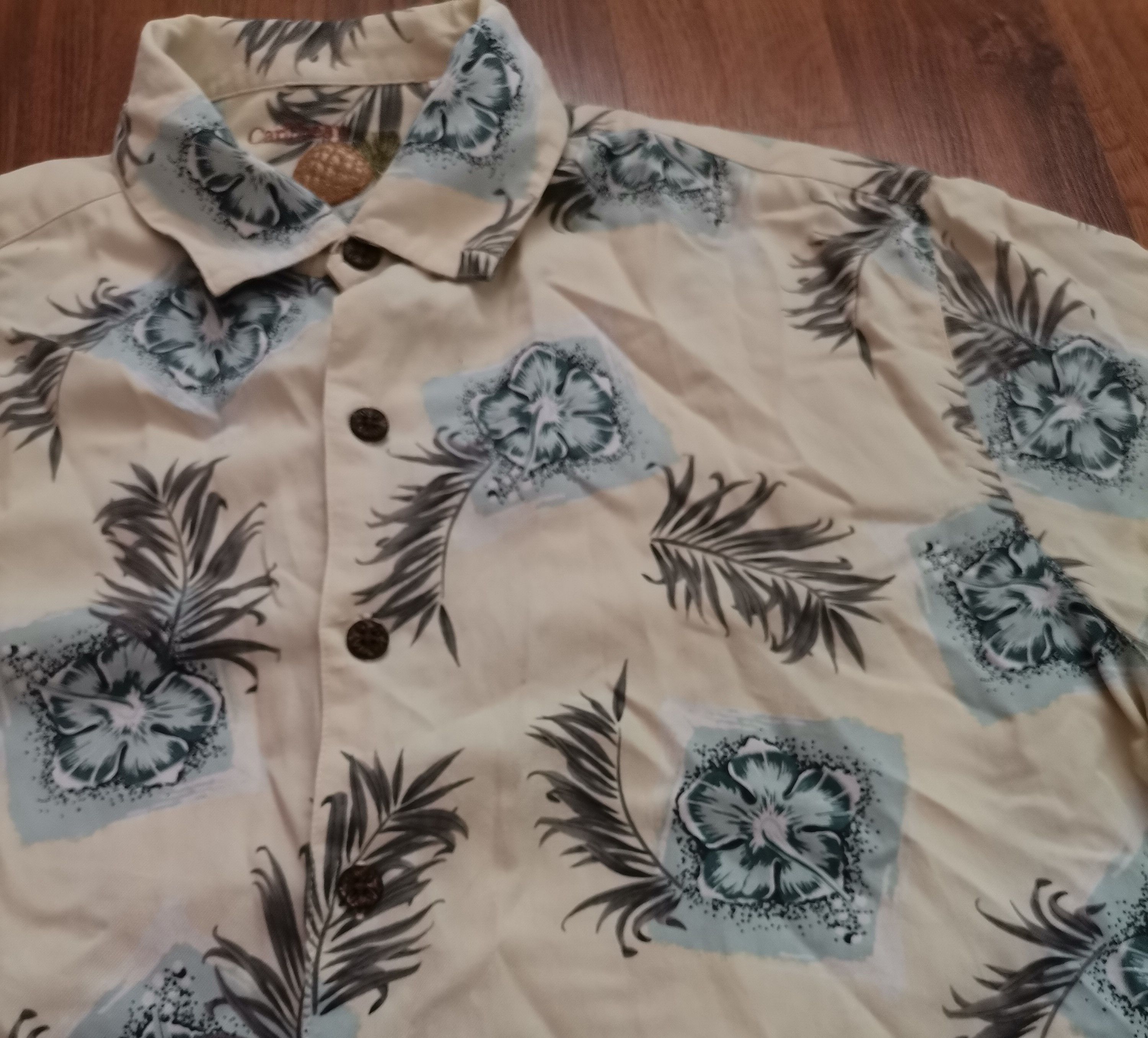Vintage Vintage Caribbean Floral Hawaiian Shirt Size US L / EU 52-54 / 3 - 2 Thumbnail