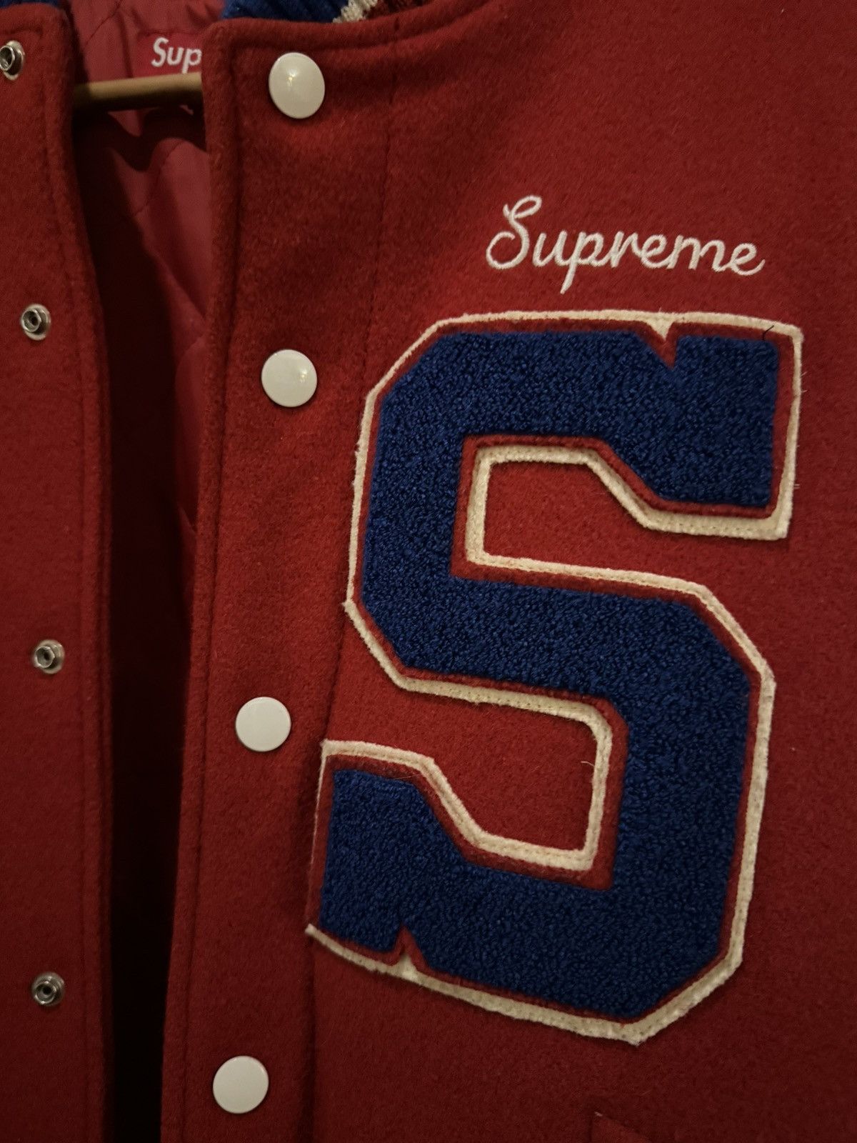 Supreme Supreme FW09 Tiger Varsity Jacket Size US S / EU 44-46 / 1 - 3 Thumbnail