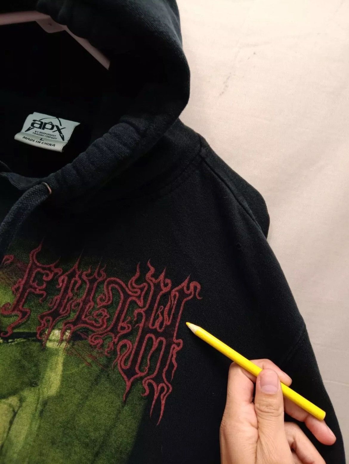Band Tees × Vintage Vintage Cradle of Filth 2000s Band Hoodie Size US L / EU 52-54 / 3 - 7 Thumbnail