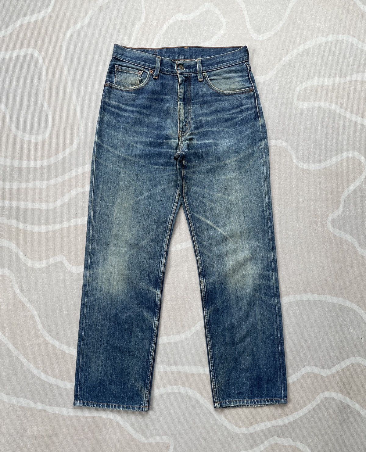 Le Grande Bleu (L.G.B.) × Levi's × Vintage Levis 502 Jeans (LG109) Size US 29 - 2 Thumbnail