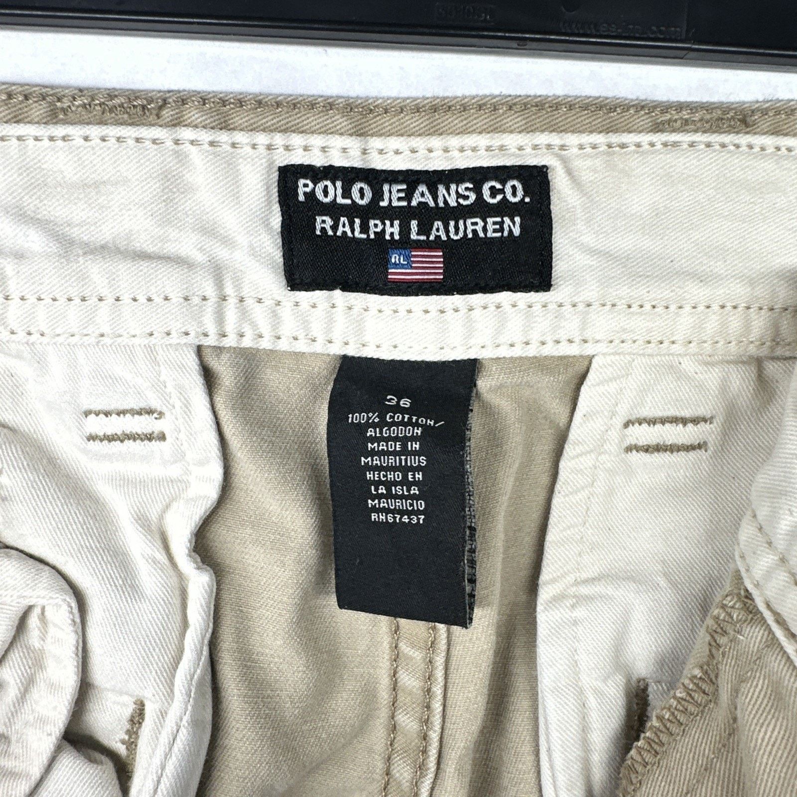 Polo Ralph Lauren Polo Jeans Co Cargo Shorts Size 36 Beige Canvas Authentic Size US 36 / EU 52 - 4 Thumbnail