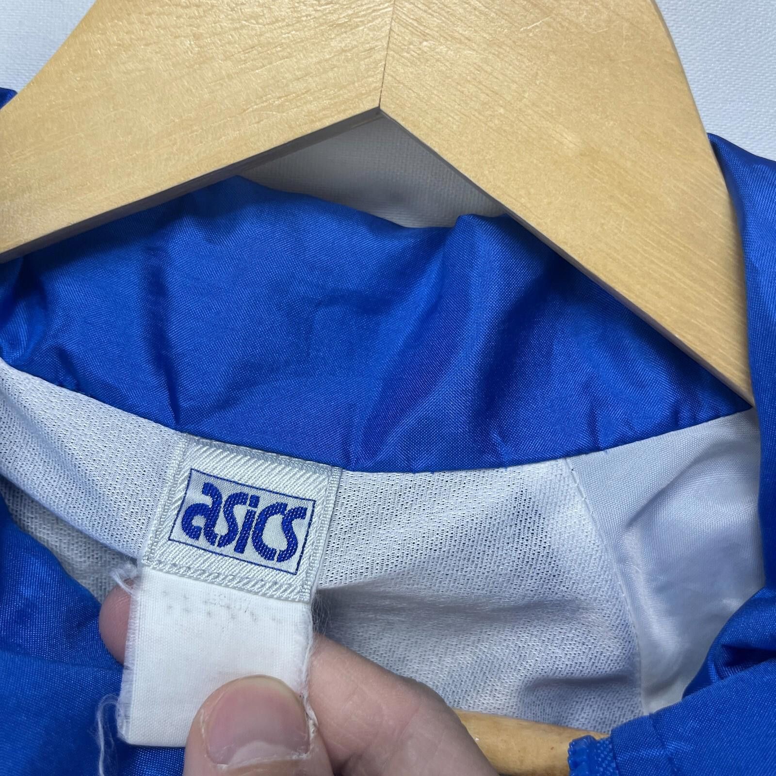 Asics Vintage '90s Asics Running Windbreaker Jacket Small Size US S / EU 44-46 / 1 - 5 Thumbnail