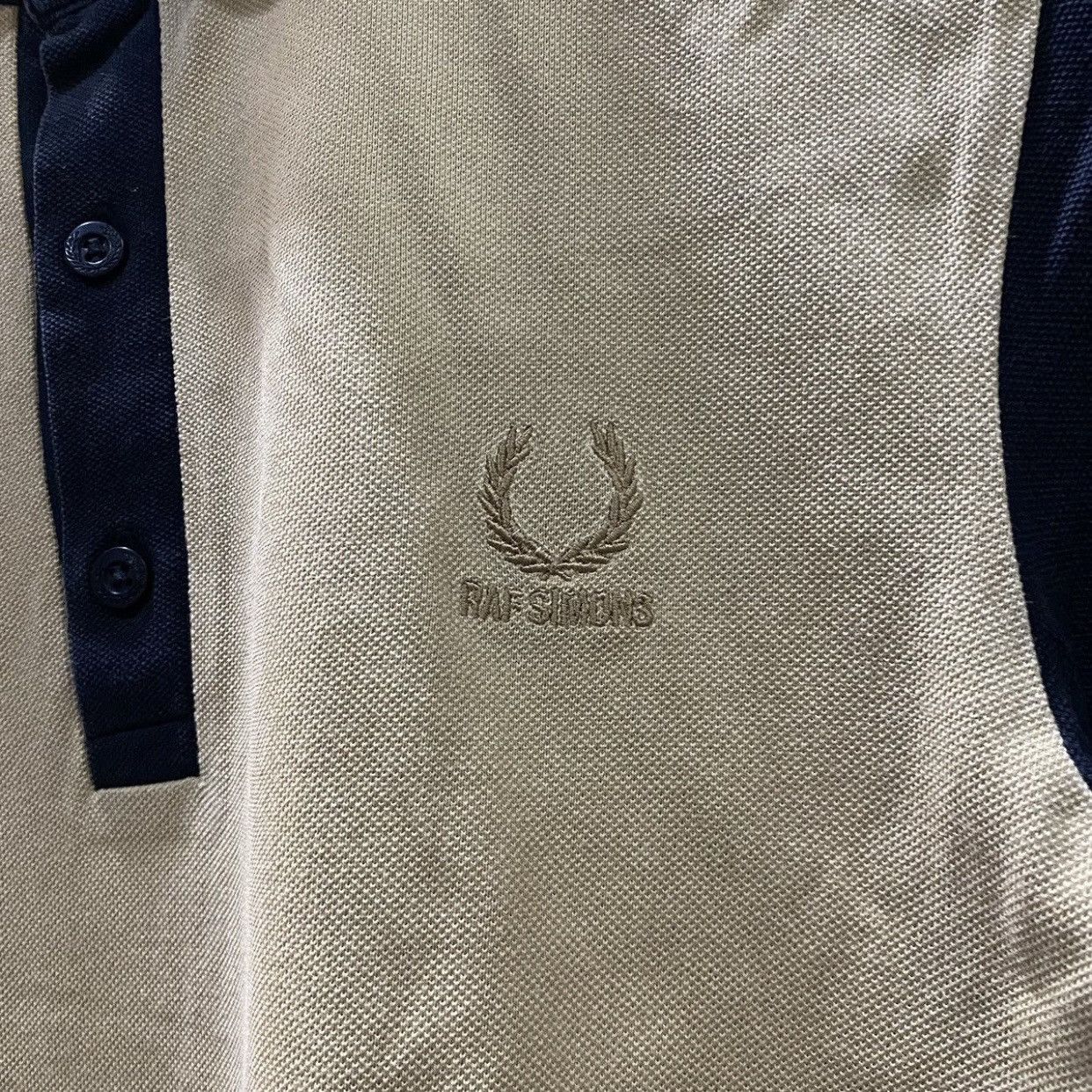 Fred Perry × Raf Simons Fred Perry x Raf Simons Tape Detail Pique Polo Shirt Size US S / EU 44-46 / 1 - 5 Thumbnail