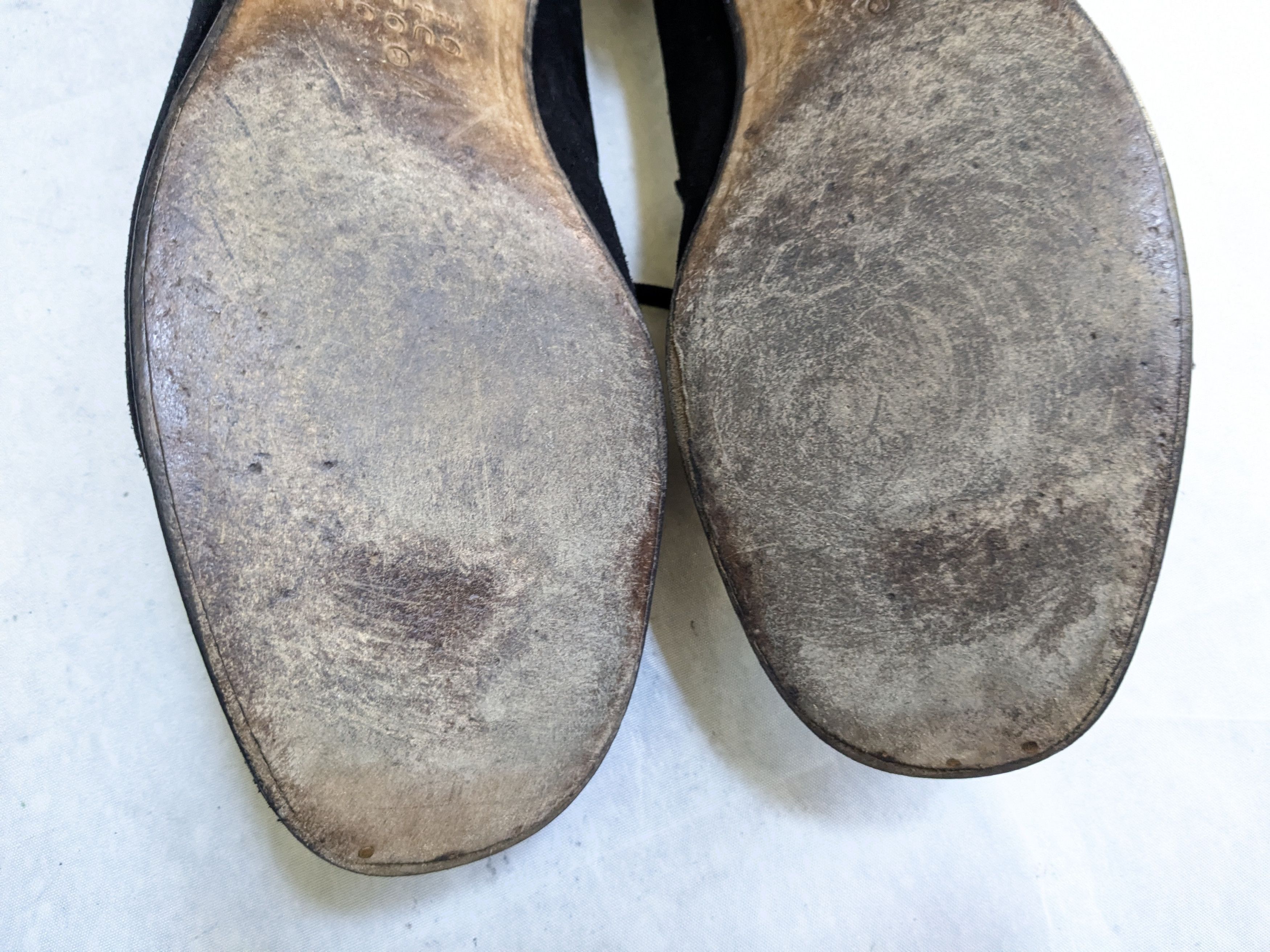 Gucci Gucci Horsebit Loafers Black Suede 10.5 Fringe Size US 10.5 / EU 43-44 - 12 Thumbnail