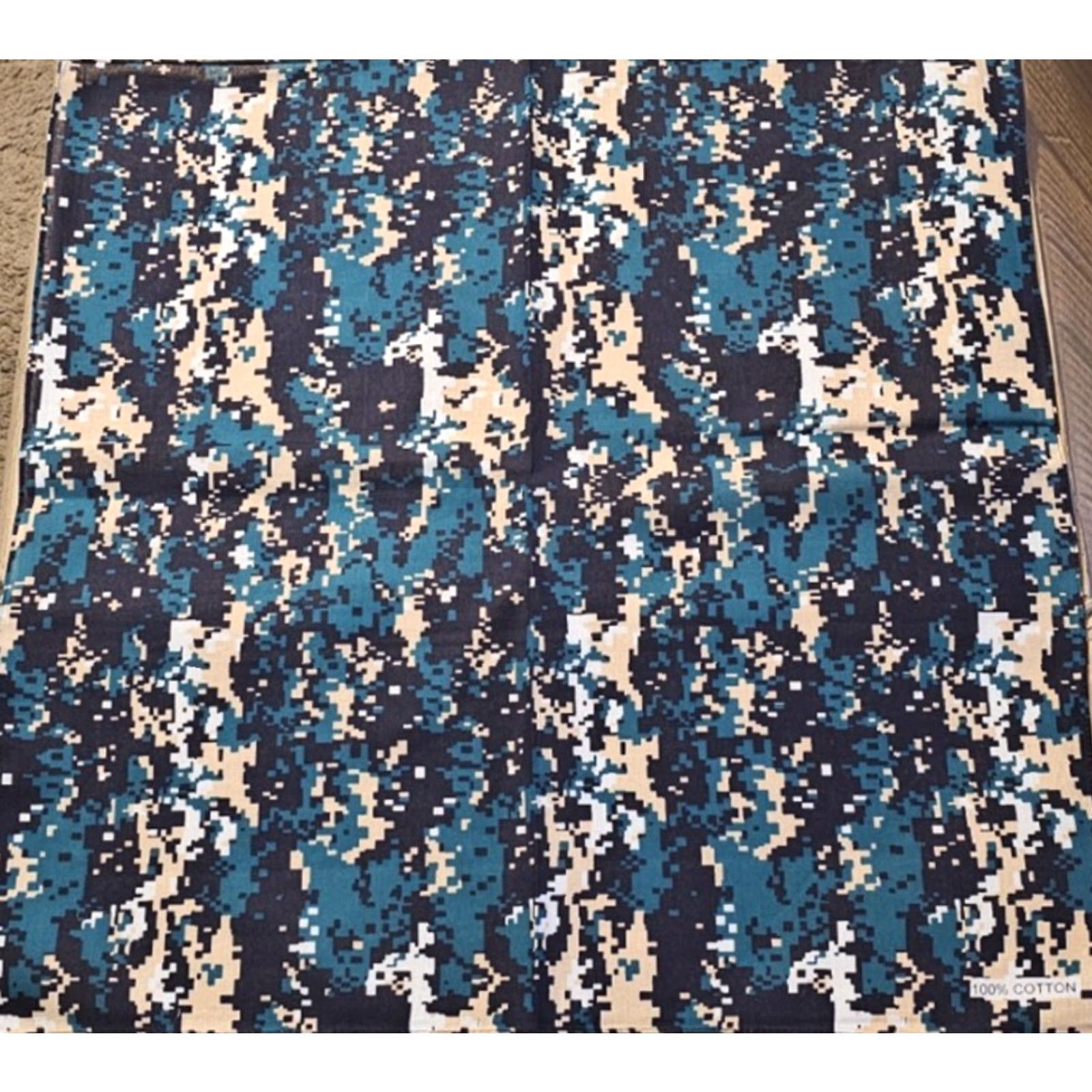 Vintage VINTAGE DIGITAL CAMOUFLAGE OUTDOOR WORK MILITARY BANDANA ( SET OF 6 BANDANNA ) Size ONE SIZE - 2 Thumbnail
