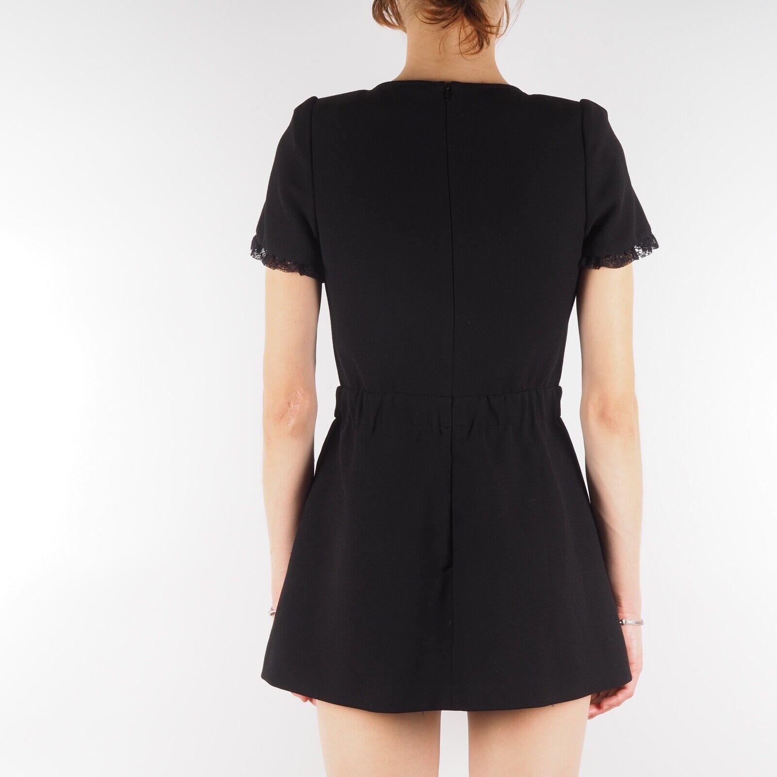Maje Maje Black Ively Romper Playsuit Combi Short Mini Dress Size 26" / US 2 / IT 38 - 3 Thumbnail