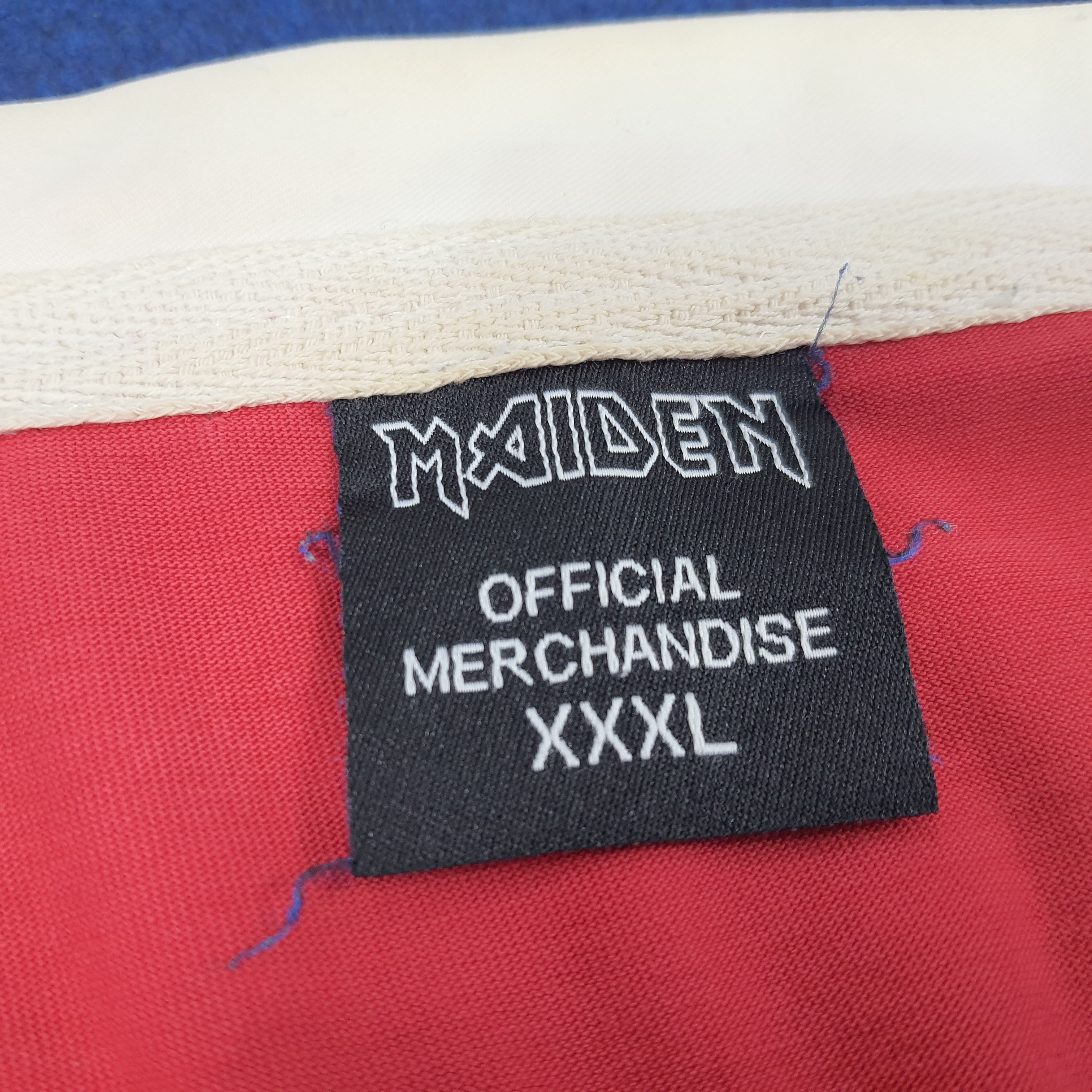 Band Tees × Vintage Vintage Iron Maiden Band Official Merchandise Polo Shirt Size US XXL / EU 58 / 5 - 7 Thumbnail