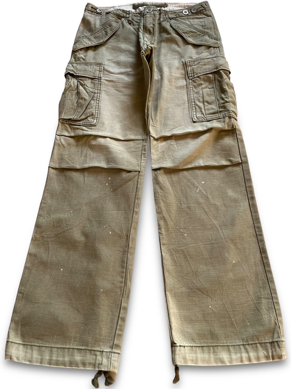 JNCO × Japanese Brand Vintage Japanese Brand Painted Cargo Baggy Denim Pants Size US 30 / EU 46 - 1 Thumbnail