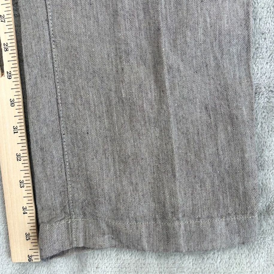 Banana Republic Banana Republic Aiden Fit Trouser Pants Men Brown 34x36 Linen Blend Size US 34 / EU 50 - 6 Thumbnail