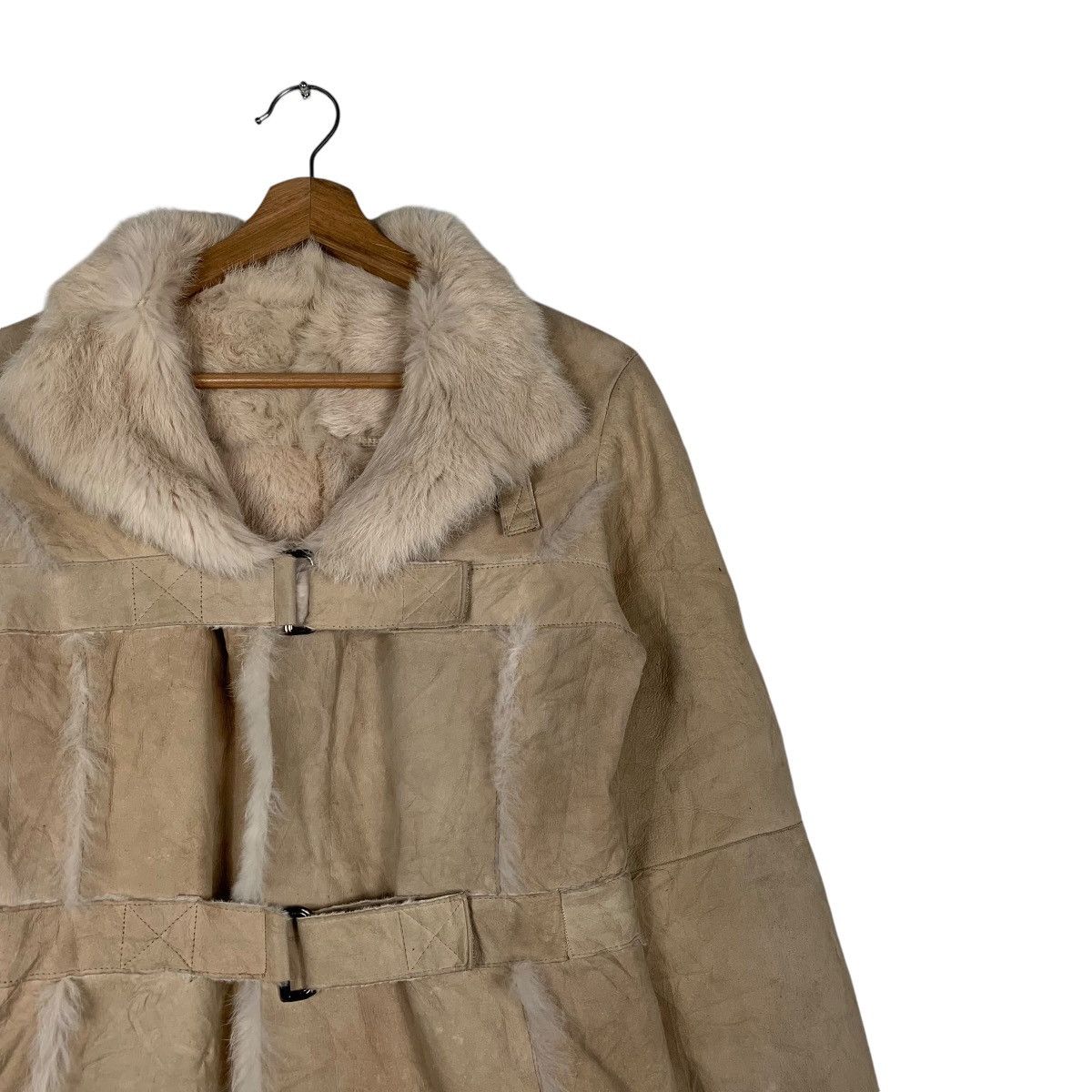 Other Koji Tachiyama Rabbit Fur Shearling Jacket Size M / US 6-8 / IT 42-44 - 5 Thumbnail