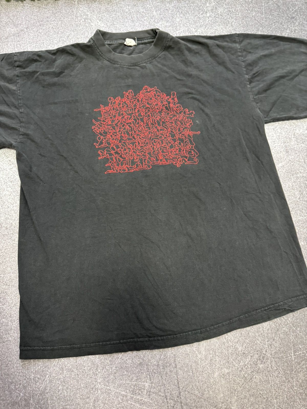 Vintage Sex Orgy Group Therapy XL T shirt Black Vintage Faded y2k Size US XL / EU 56 / 4 - 12 Thumbnail