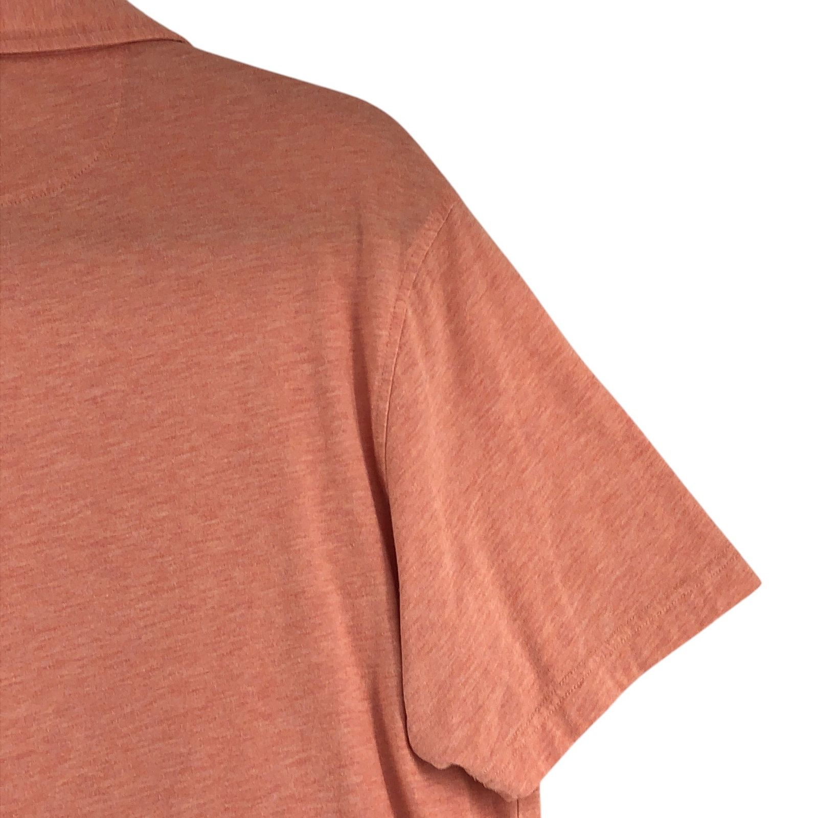 Peter Millar Peter Millar Size L Polo Shirt Crown Soft Melange Orange Size US L / EU 52-54 / 3 - 14 Thumbnail