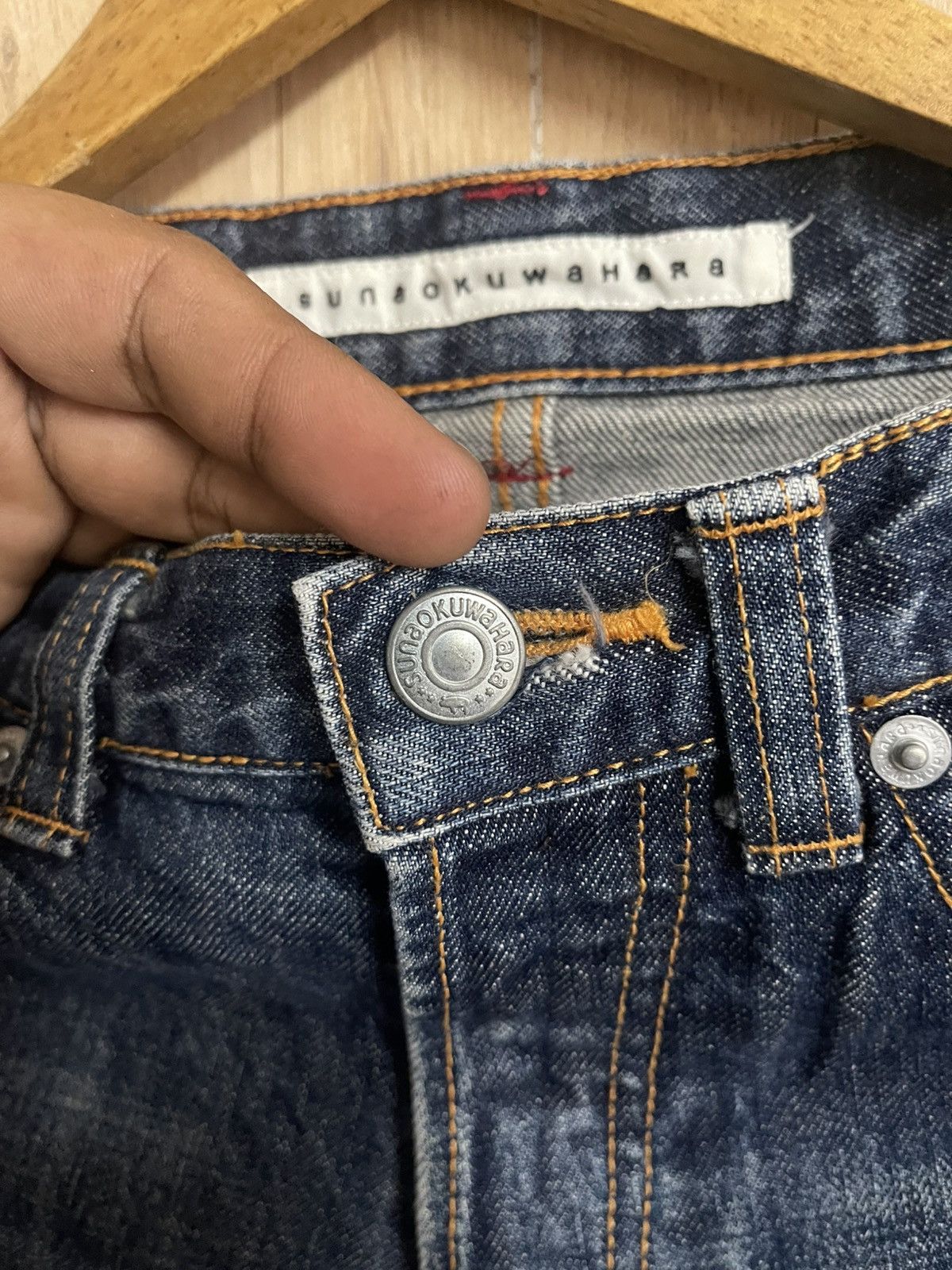 Issey Miyake Sunao Kuwahara by Issey Miyake Denim Stone Washed W30 L38 Size US 30 / EU 46 - 4 Thumbnail