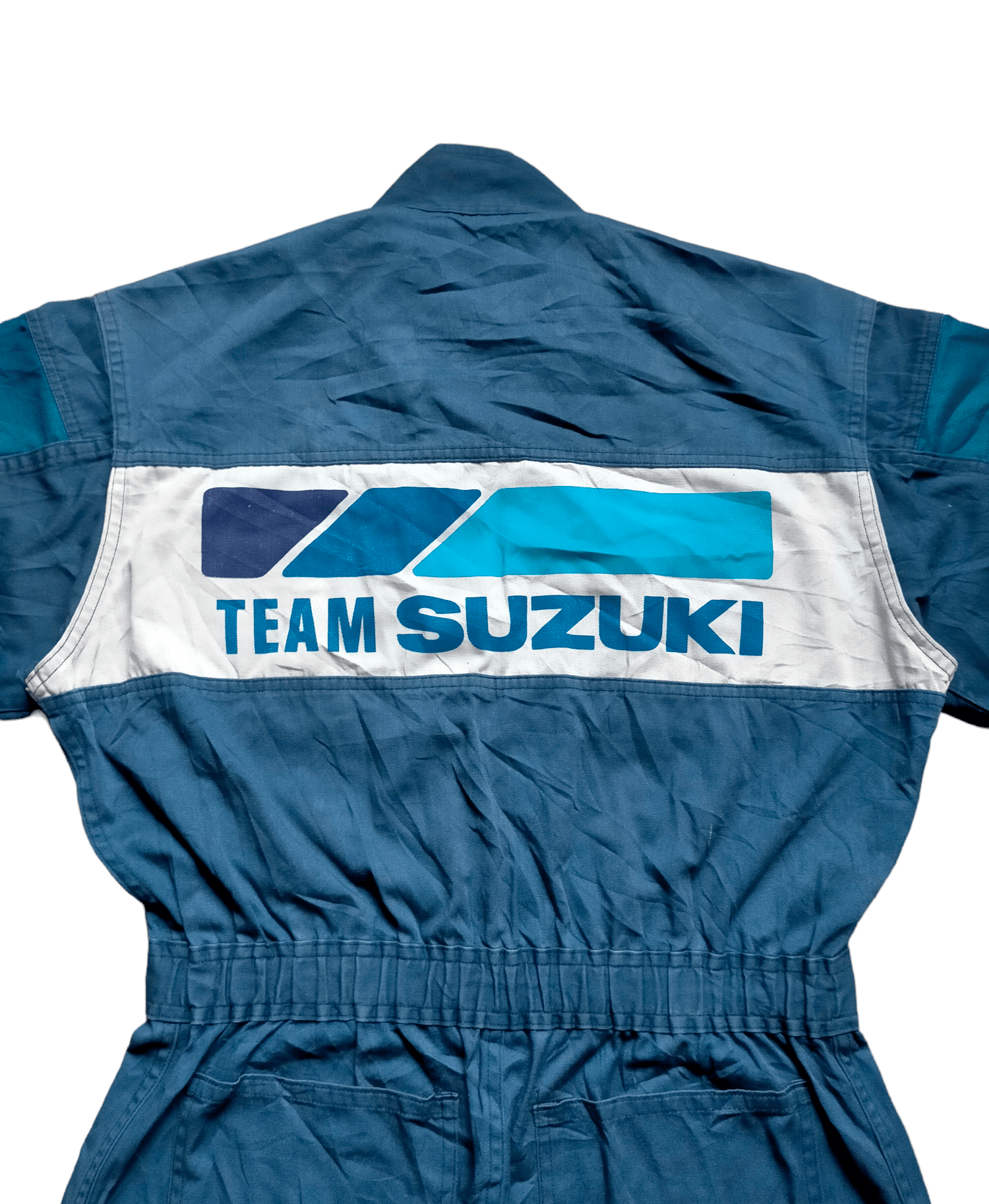 Sports Specialties ⚡Rare Team Suzuki Jumpsuit Overall Vtg 80s Size US 31 - 3 Thumbnail