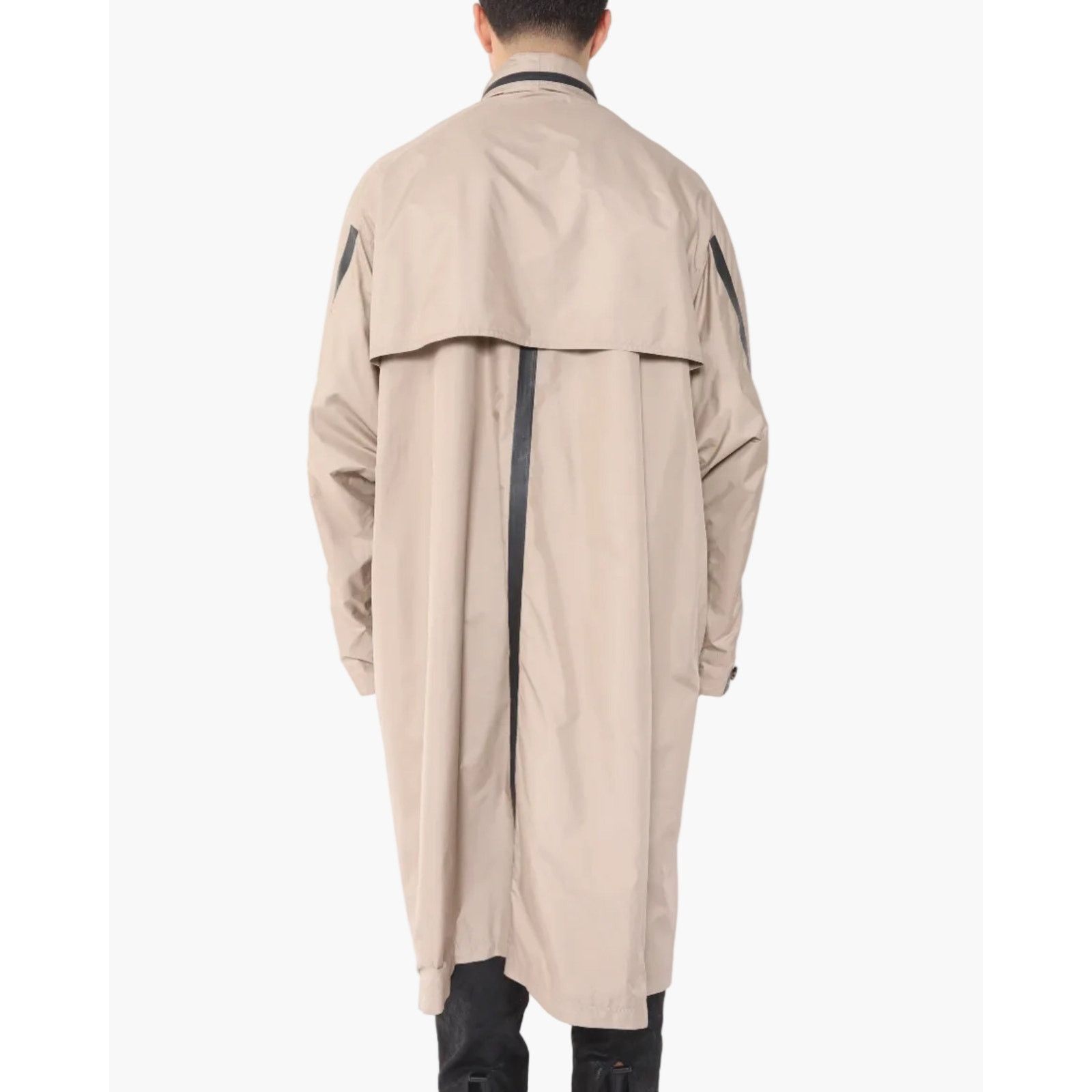 Berluti FW18 Oversized Leather Trimmed Parka in Beige Nylon Size US M / EU 48-50 / 2 - 2 Thumbnail