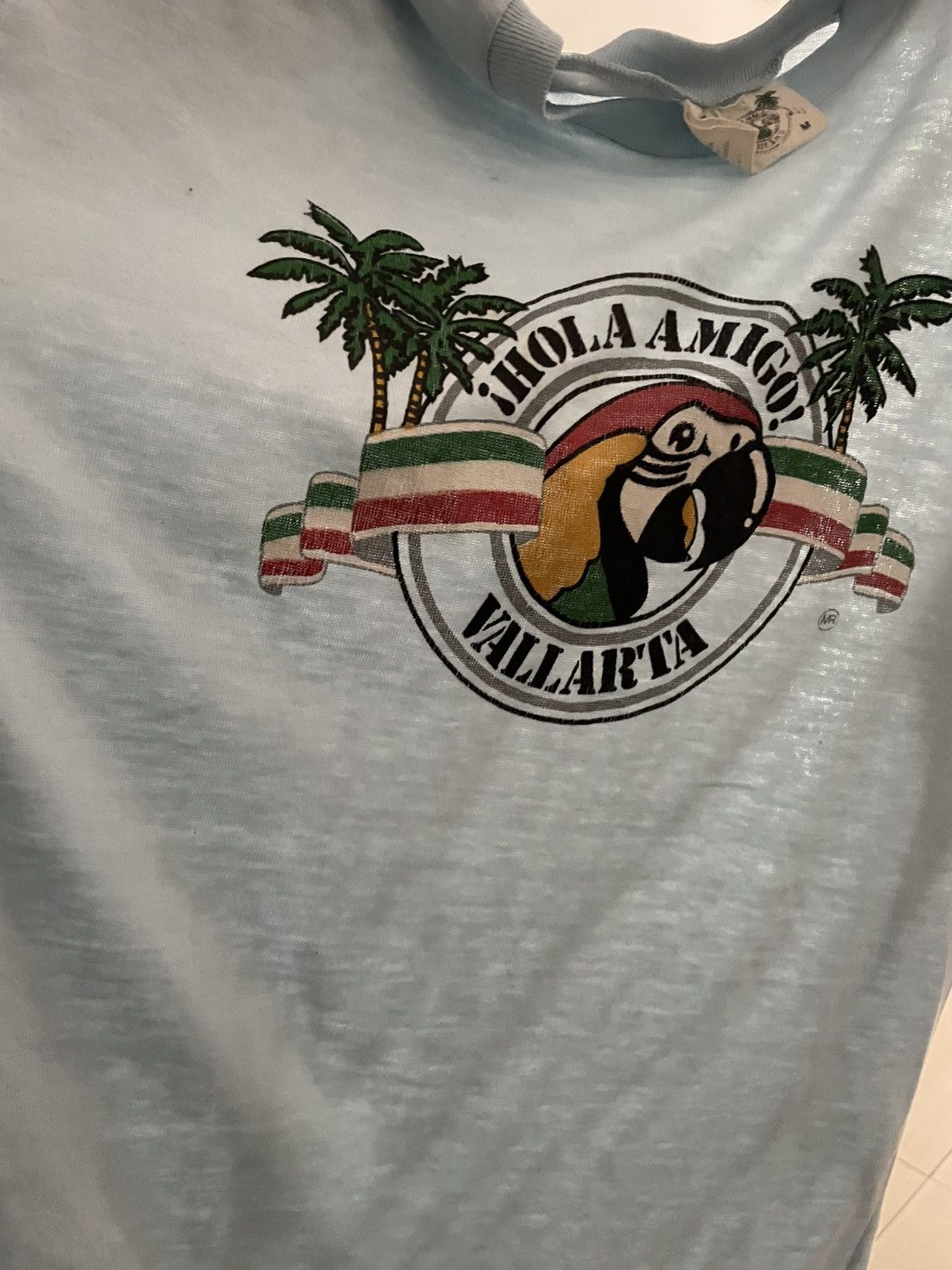 Vintage Vintage 70s Sun Fade Mexican Beach Fitted Tee Shirt Size US M / EU 48-50 / 2 - 6 Thumbnail