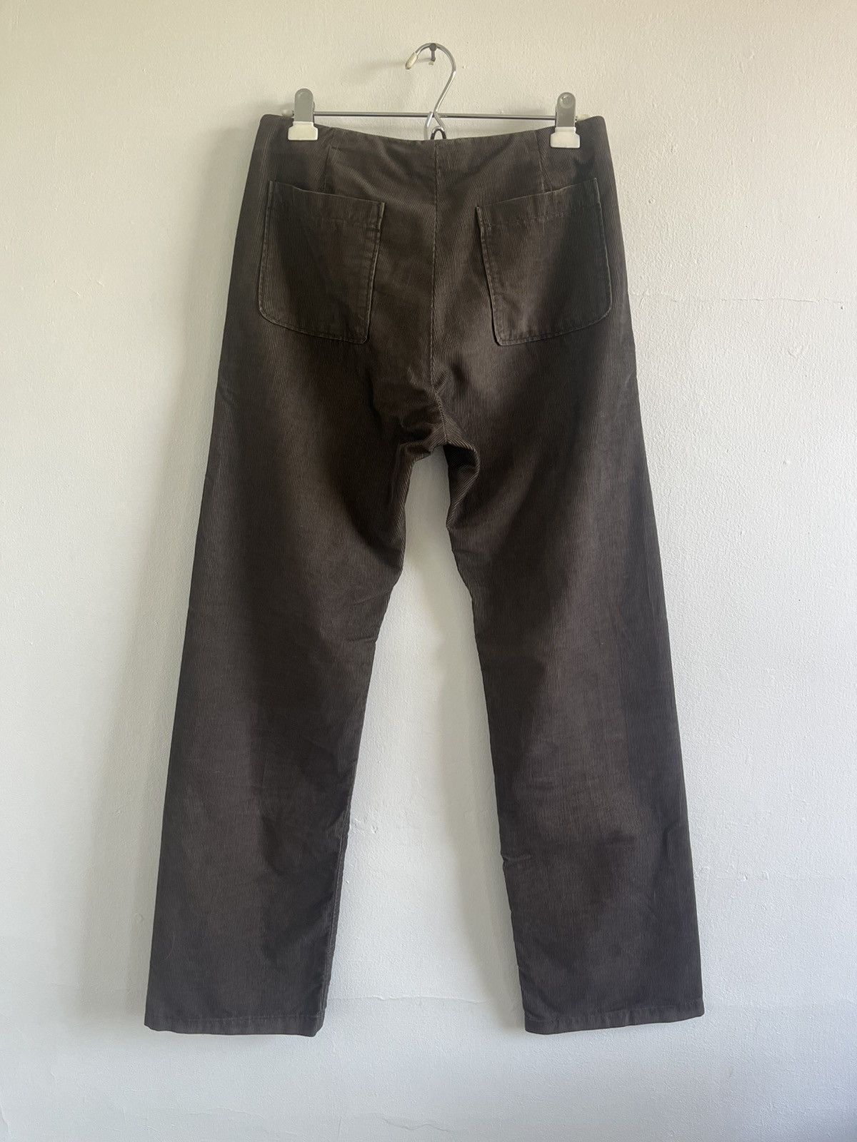 Maison Margiela FW04 Corduroy Carpenter Mcqueen Waistless Pants Size US 29 - 2 Thumbnail