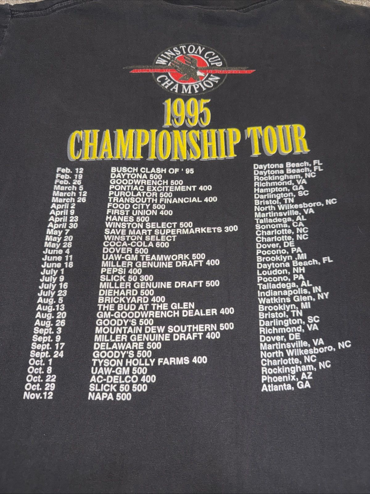 NASCAR 1995 Vintage Dale Earnhardt NASCAR Vintage Tee Size Medium Size US M / EU 48-50 / 2 - 9 Thumbnail