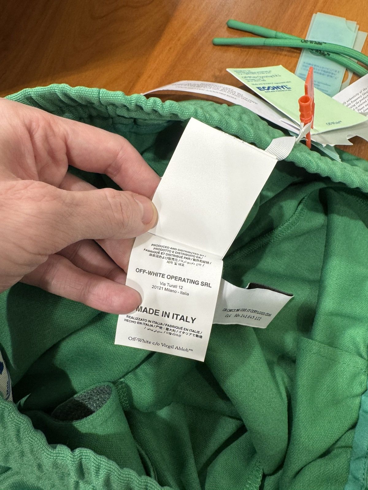 Off-White Off-White Green Eco Track Pants Size US 36 / EU 52 - 25 Thumbnail