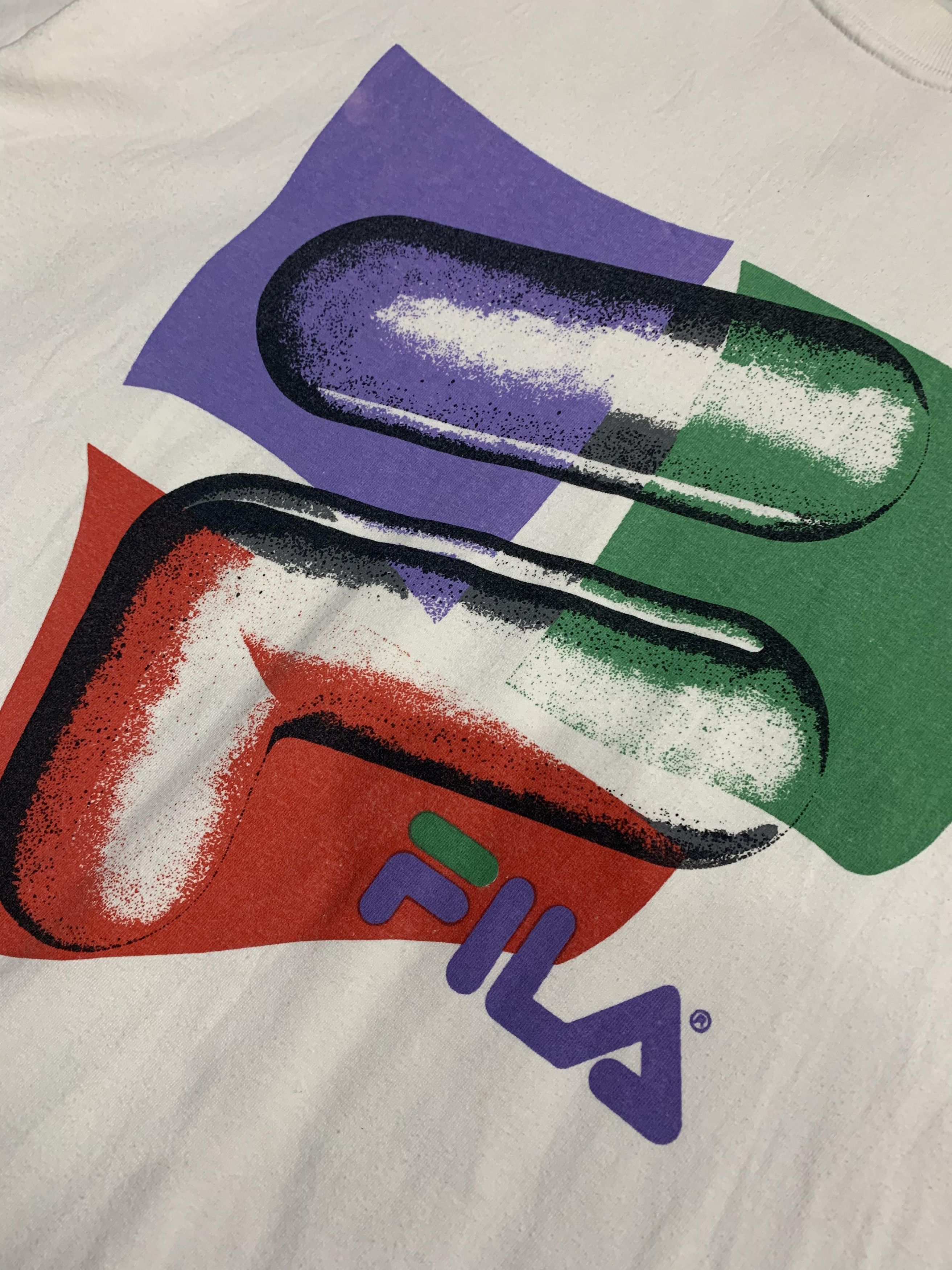Vintage Vintage Fila Italy Flag Art 90's Very Rare Size US XL / EU 56 / 4 - 3 Thumbnail