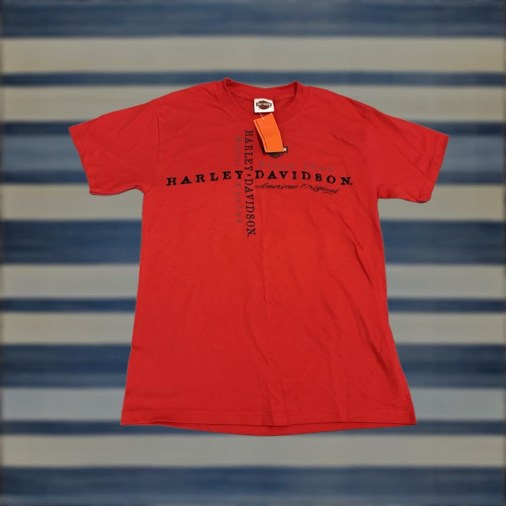 Harley Davidson VINTAGE Harley-Davidson Shirt Adult Small Red Graphic Print T-Shirt USA Biker Motorcycle California 2003 Bartels Marina Del Rey Men Mens S Size US S / EU 44-46 / 1 - 1 Thumbnail